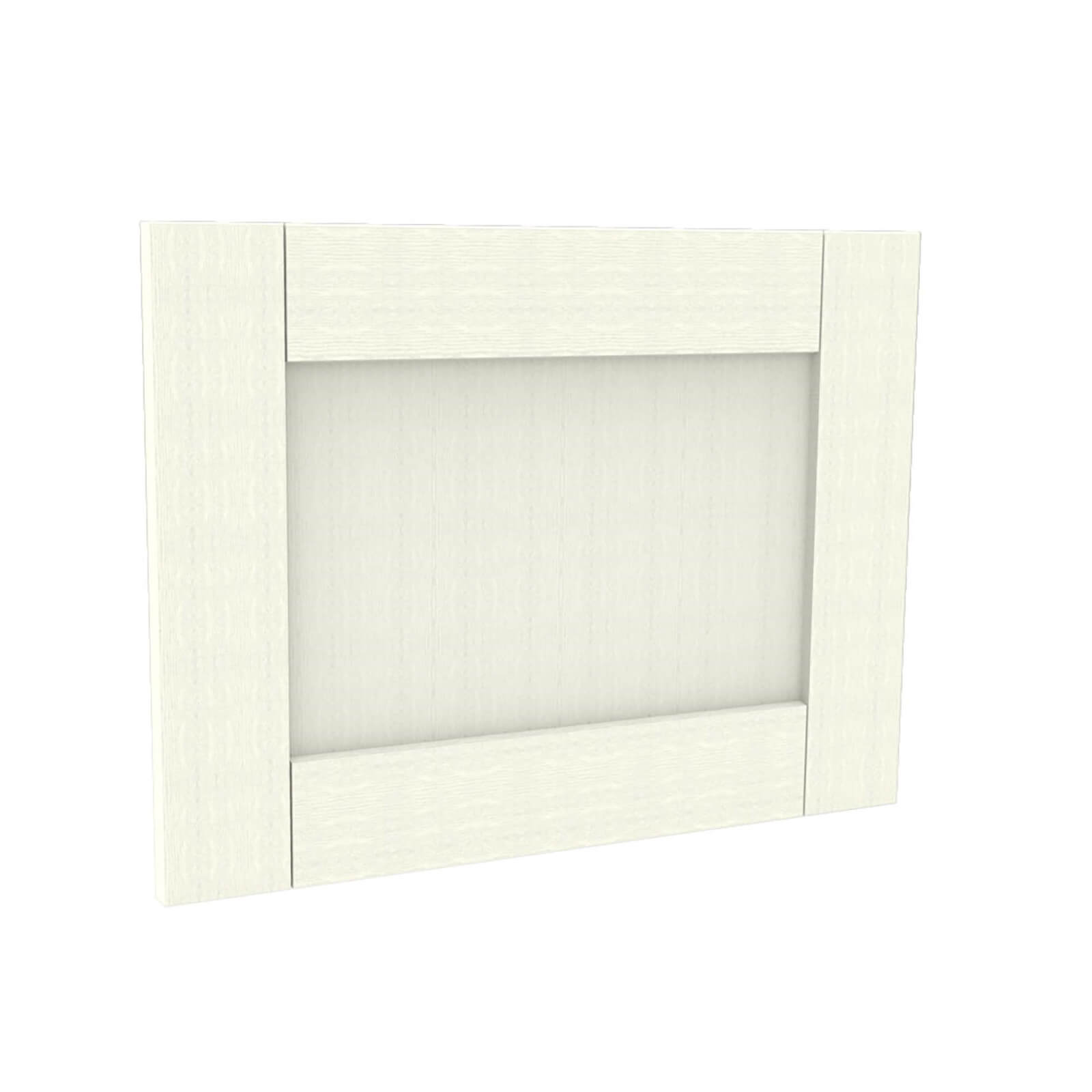 Timber Shaker Ivory Painted Integrated Extractor Door (597x445)