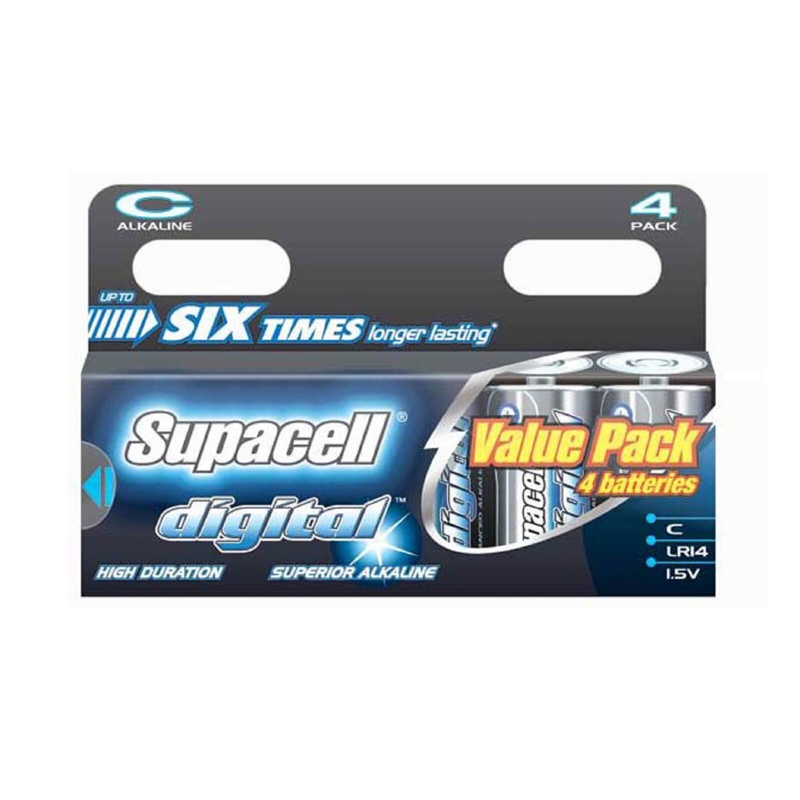 Supacell Digital C Batteries - 4 Pack
