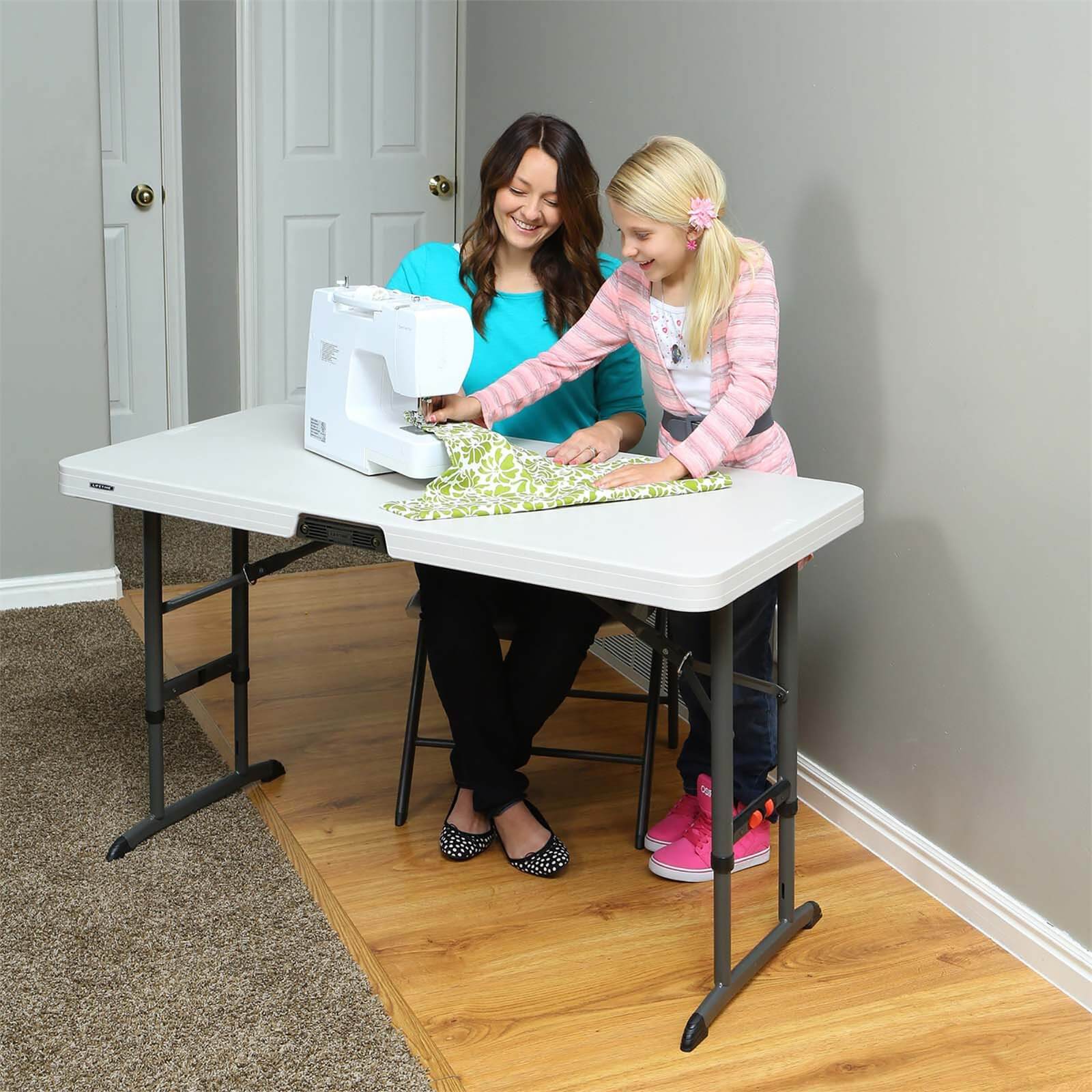 Lifetime Folding Adjustable Table - 4ft