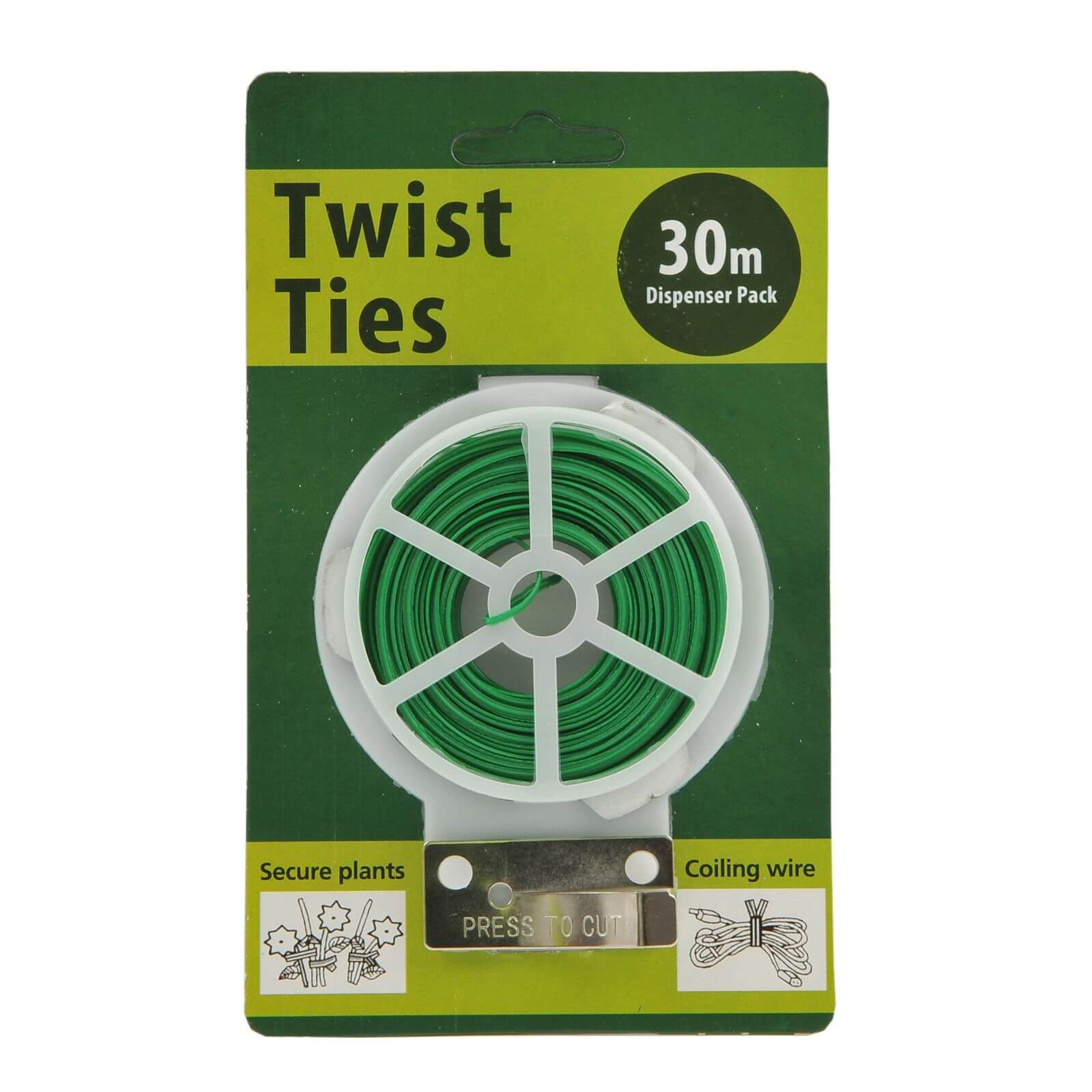 Whites Twist Tie Single Pack - Green / 30m