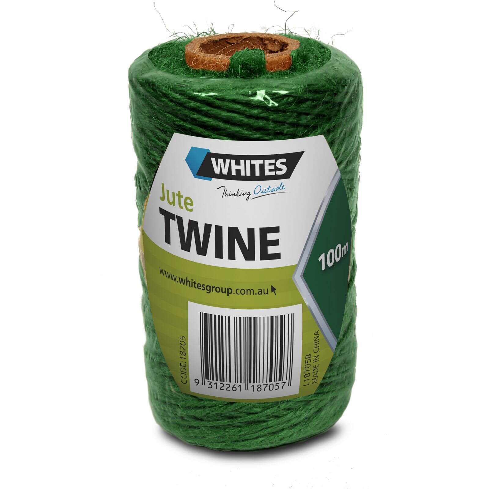 Whites Jute Garden Twine - Green / 100m