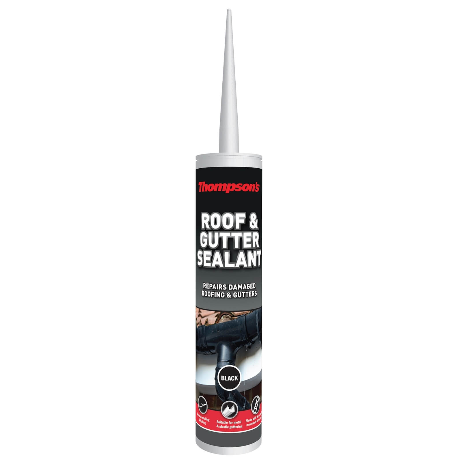 Thompsons Roof and Gutter Sealant - Black - 310ml