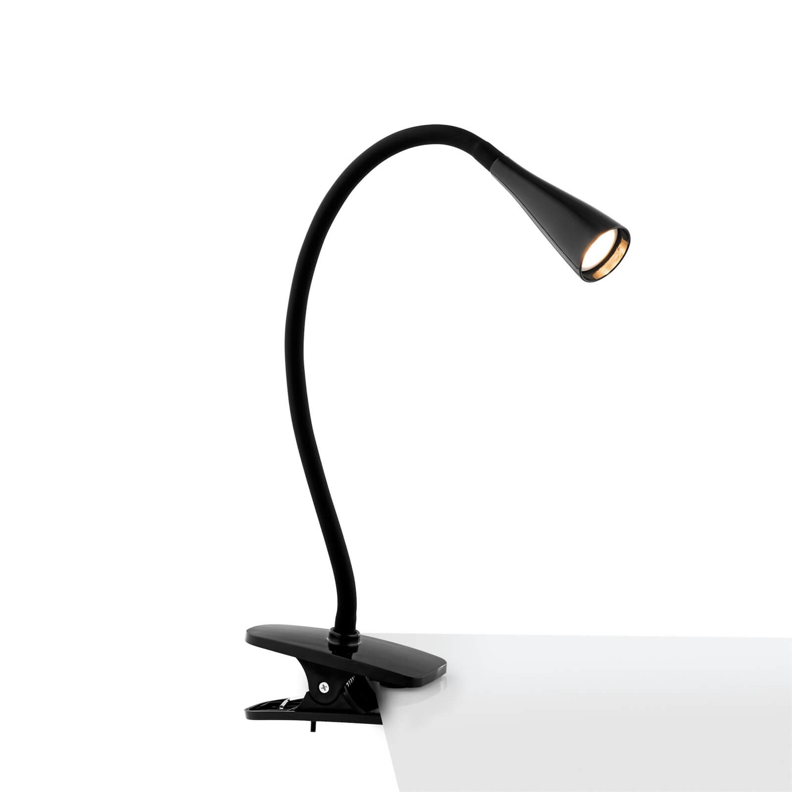 Dale 5W LED Clip Lamp - Black