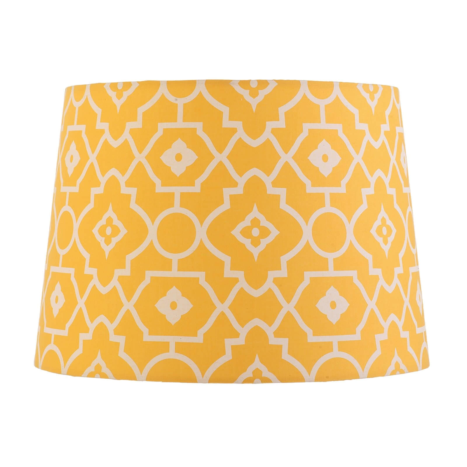 Patterned Tapered Lamp Shade - Yellow