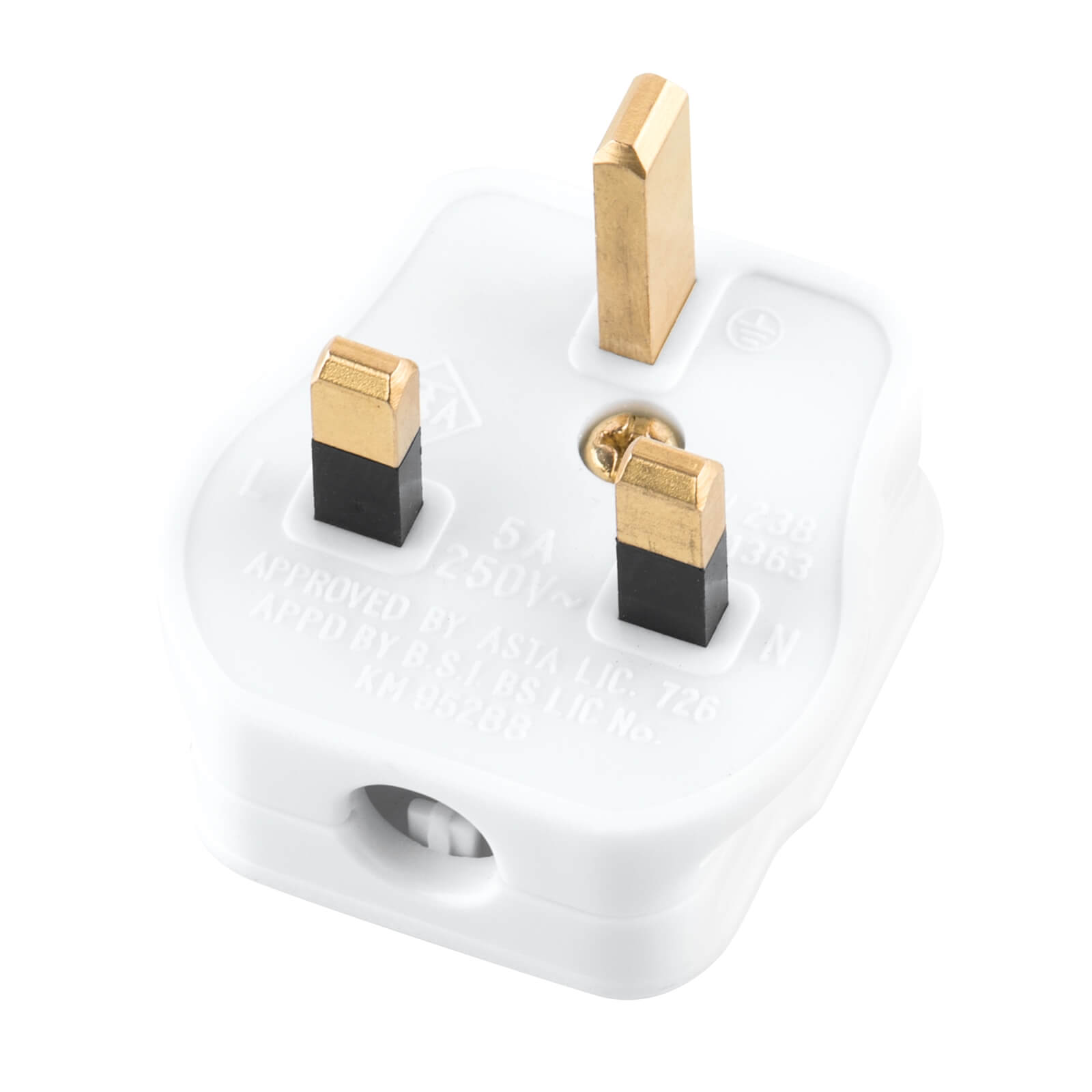 Arlec 5A Rewirable Plug Socket White