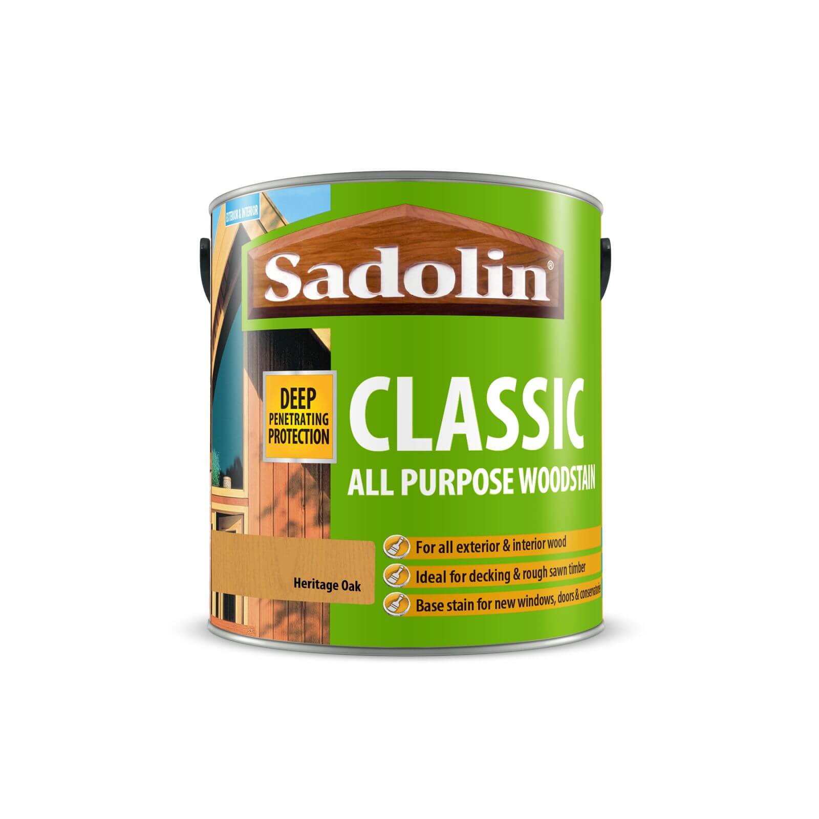 Sadolin Classic All Purpose Woodstain Heritage Oak - 2.5L