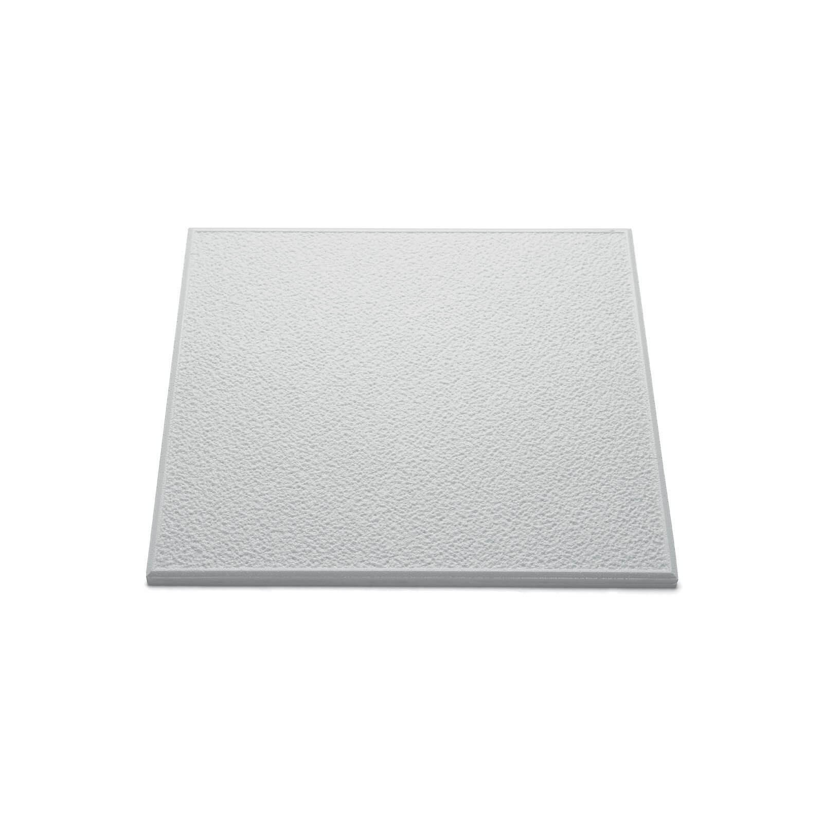 Stipple Ceiling Tiles White - Coverage 2sq m - 8 Pack
