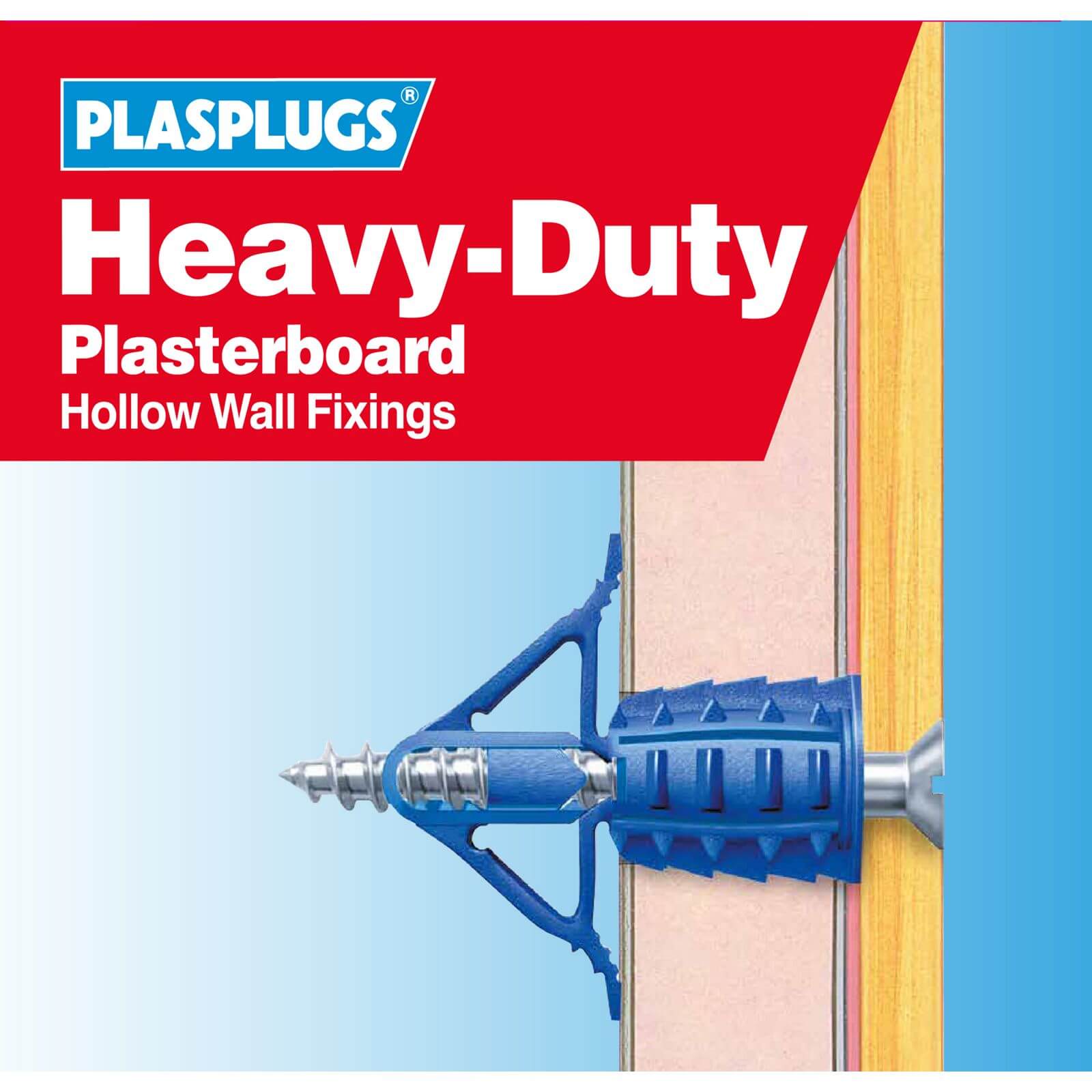 Plasplugs HD Plasterboard Fixings Clip Pack x 30