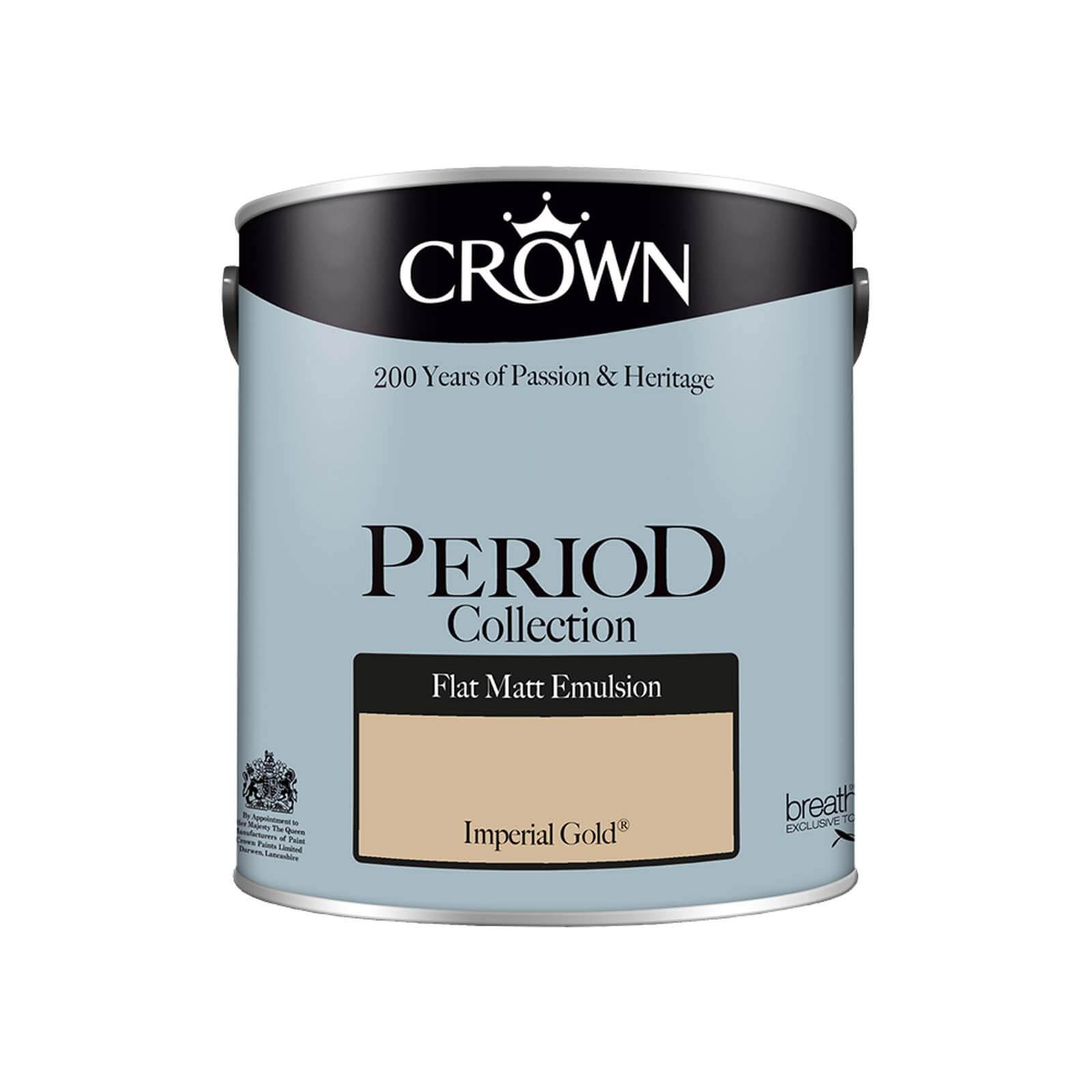 Crown Period Collection Imperial Gold Flat Matt Paint - 2.5L