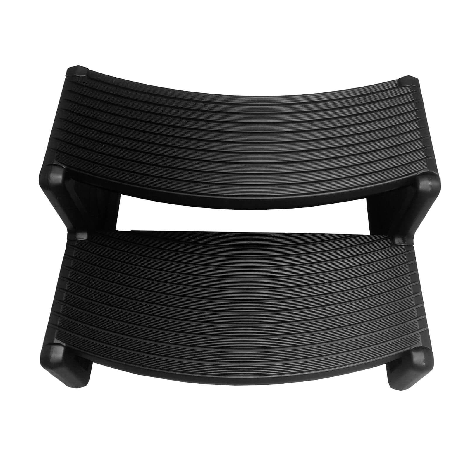 Canadian Spa Curved Black PVC Spa Step