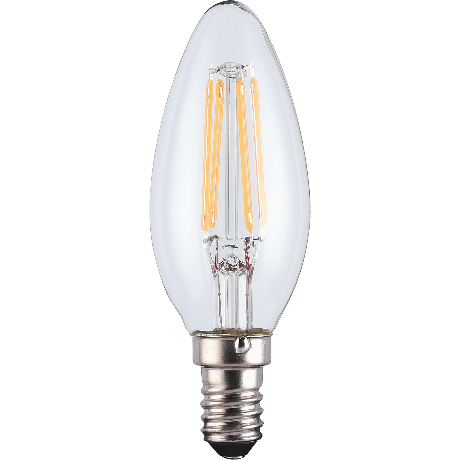 TCP LED Filament Clear Candle 4.5W E14 Dimmable Light Bulb Homebase