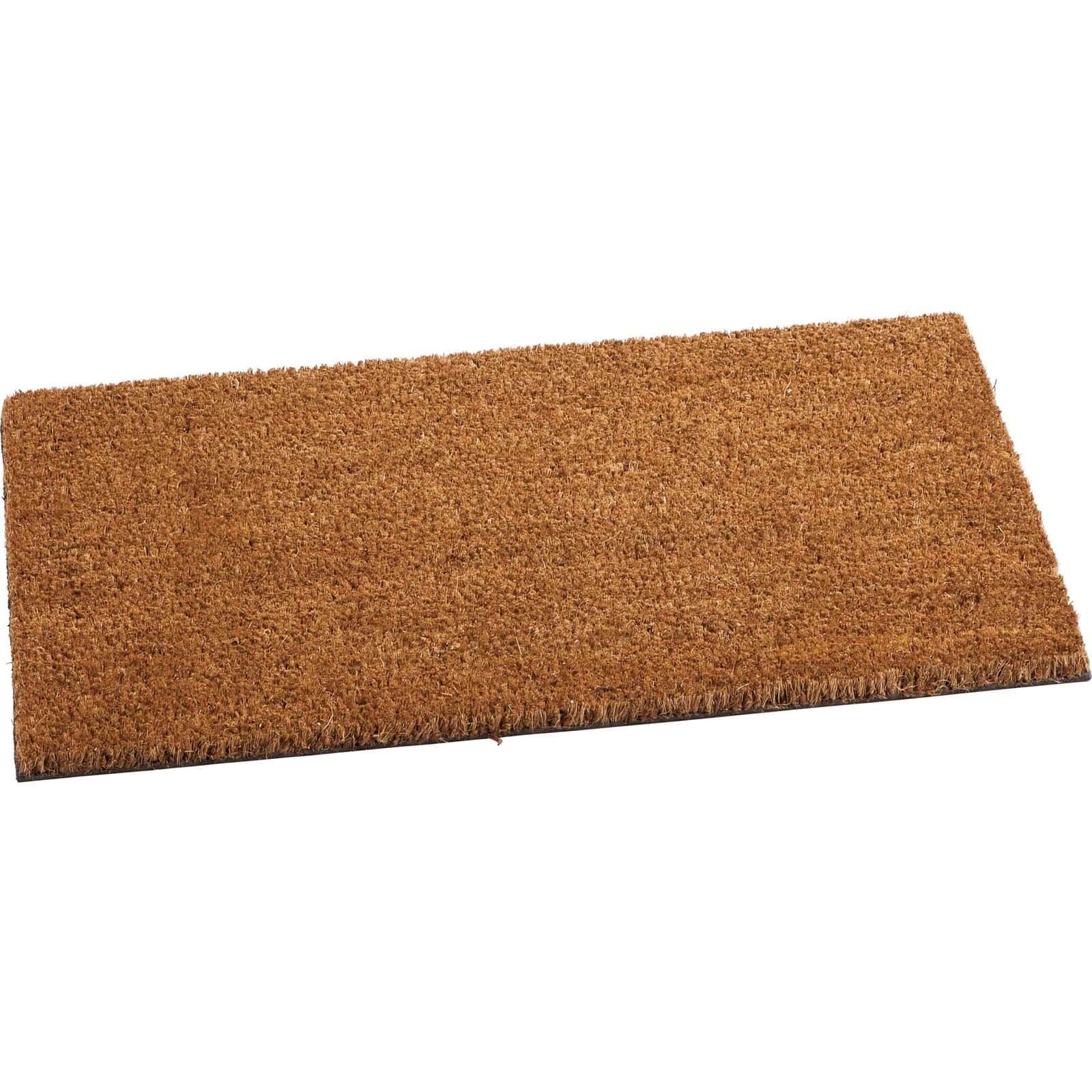Plain PVC Coir Doormat Small - 40 x 60cm