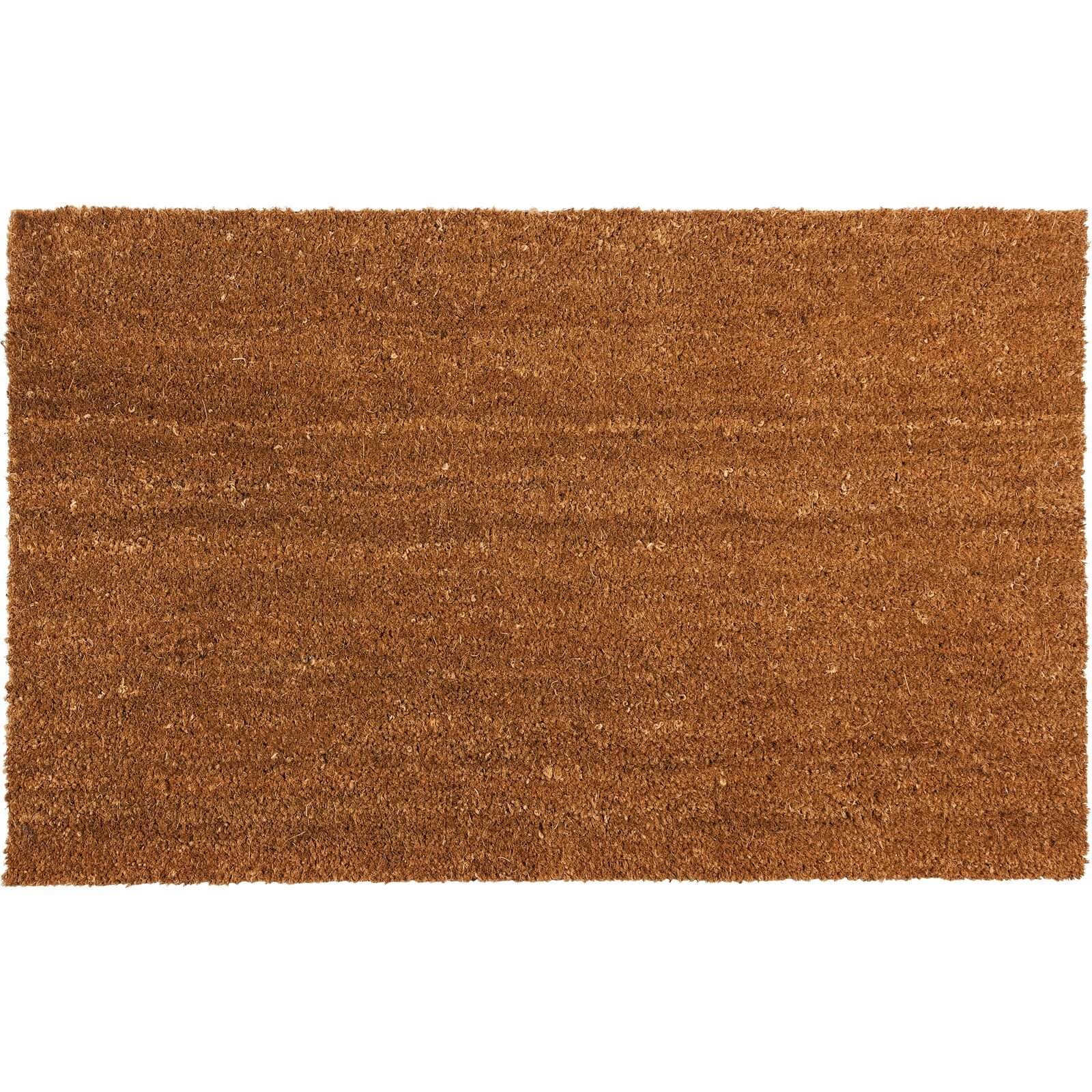 Plain PVC Coir Doormat Large - 60 x 90cm