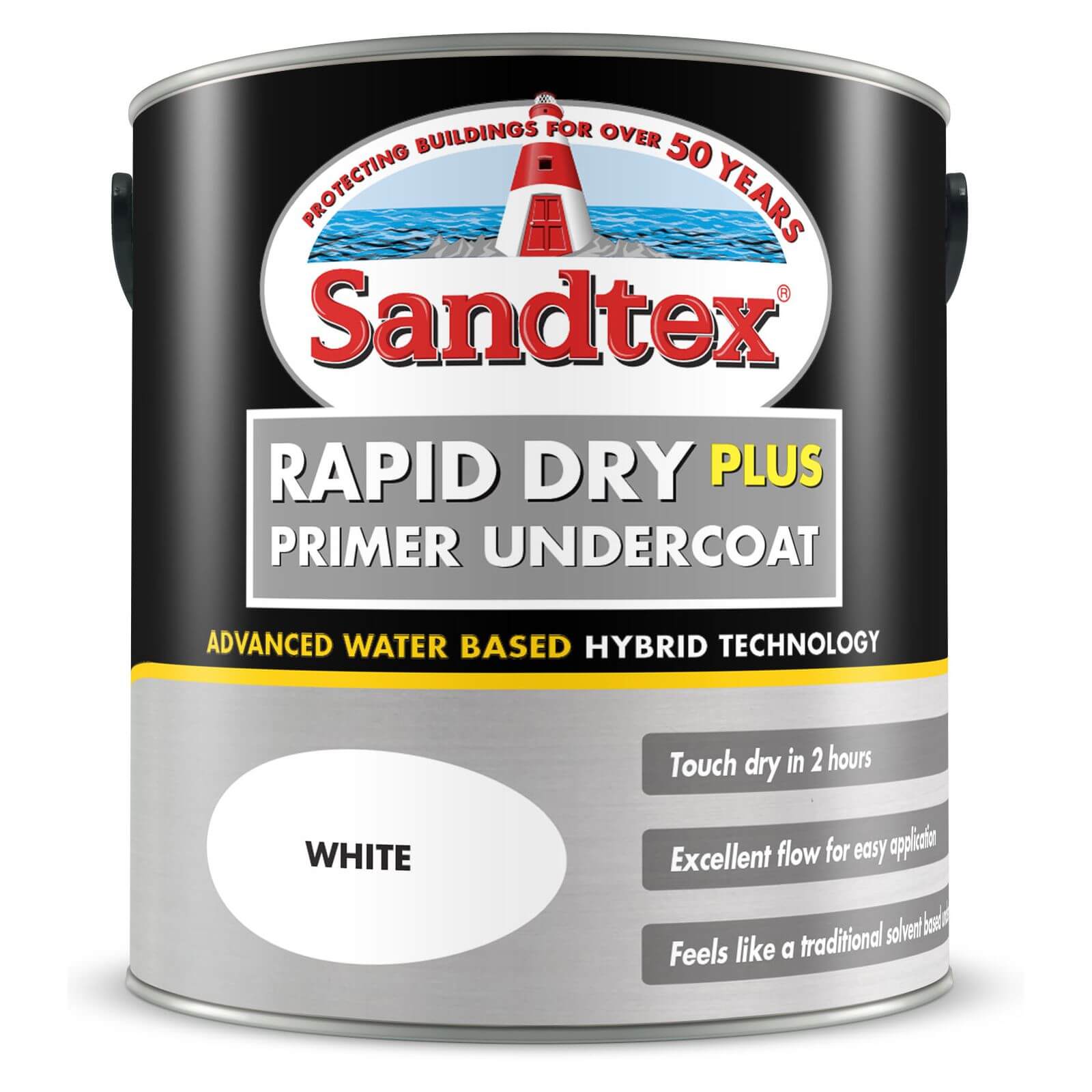 Sandtex Rapid Dry Primer Undercoat White - 2.5L