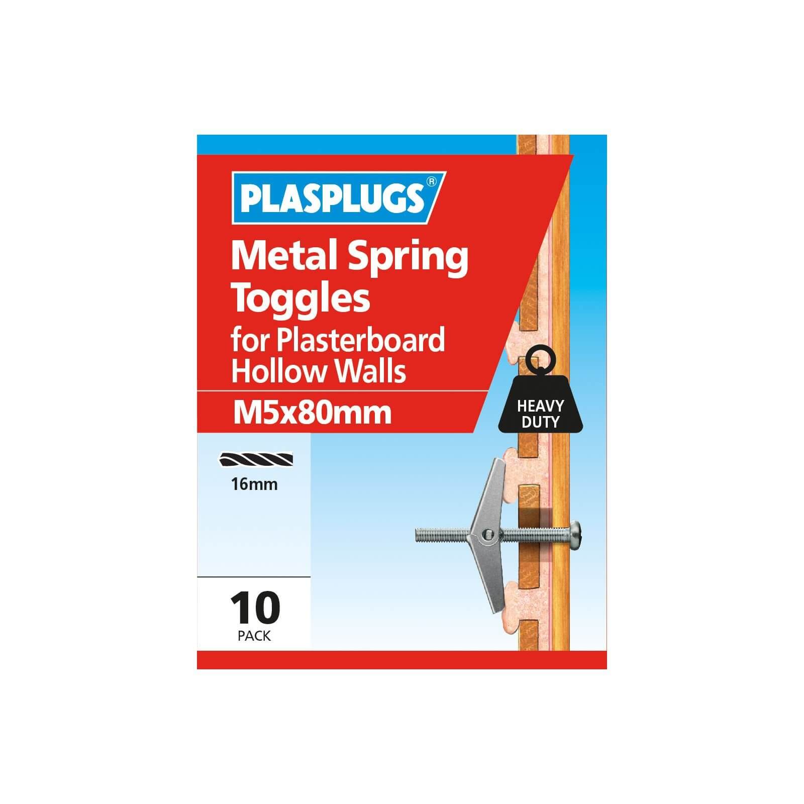 Plasplugs Spring Toggle M5 - 10 Pack