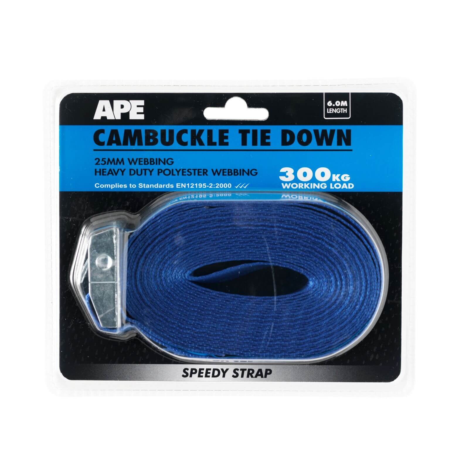 Cambuckle 300kg Tie Down - 6m x 25mm