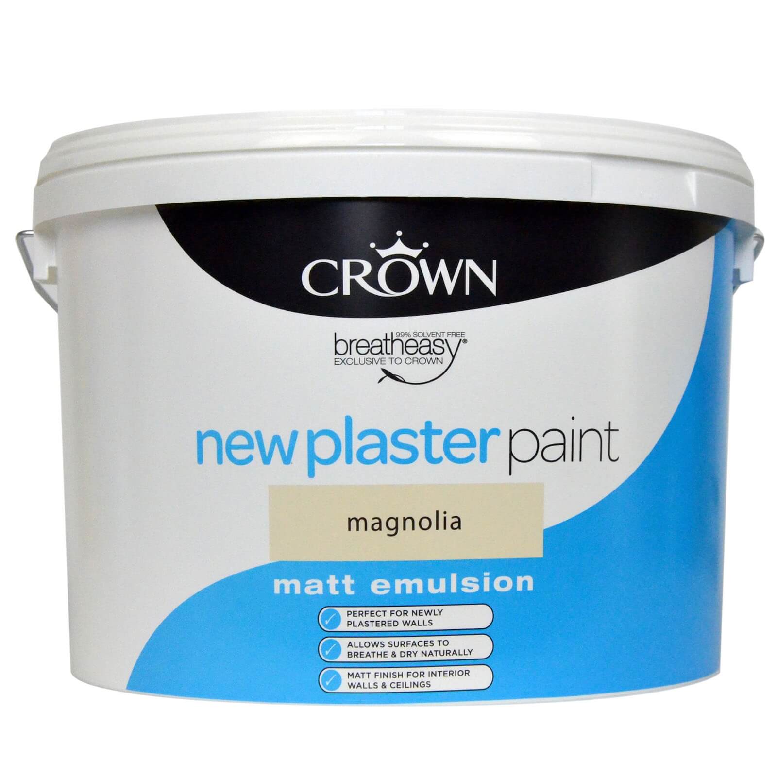 Crown New Plaster Paint Magnolia - 10L