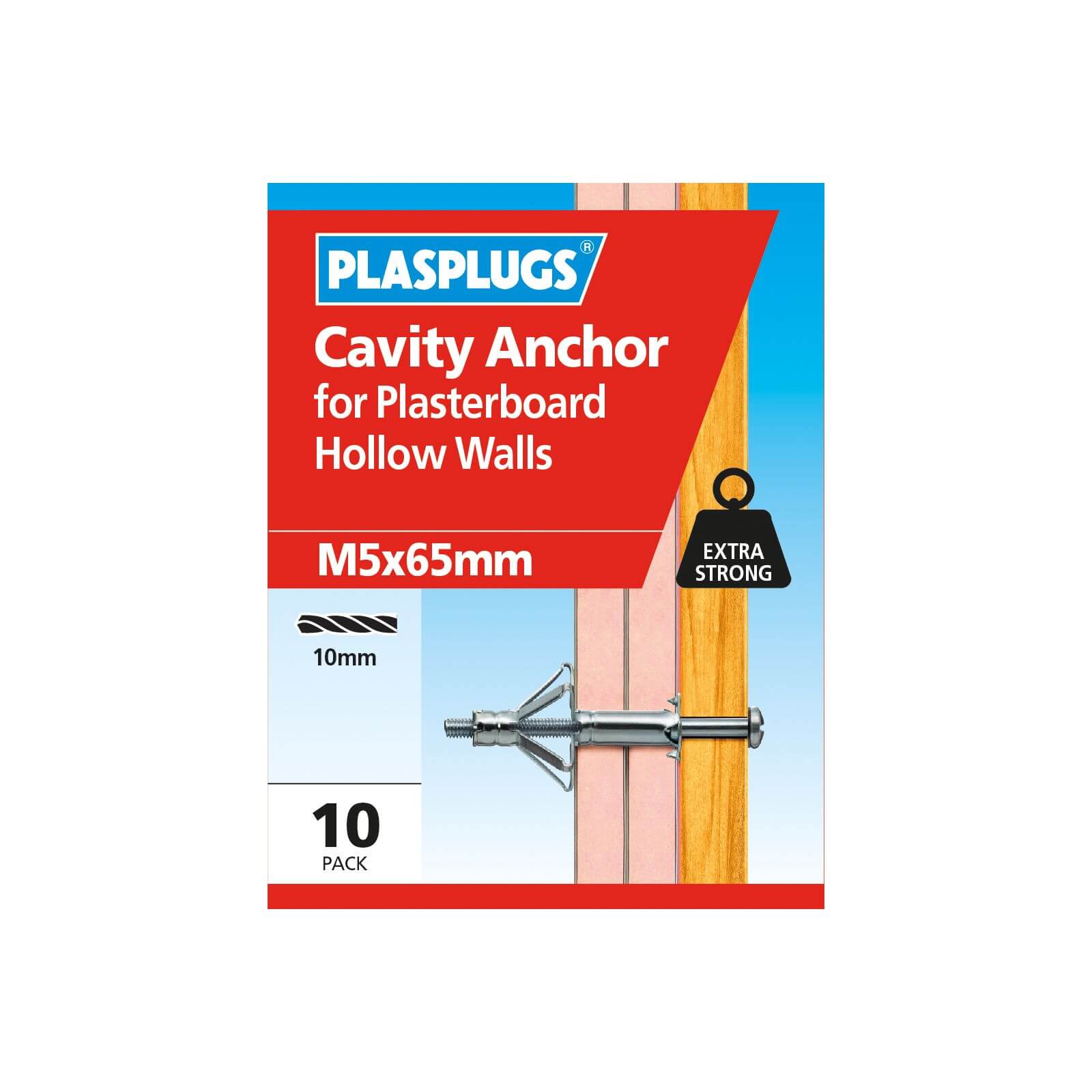 Plasplugs Cavity Anchor M5 x 65