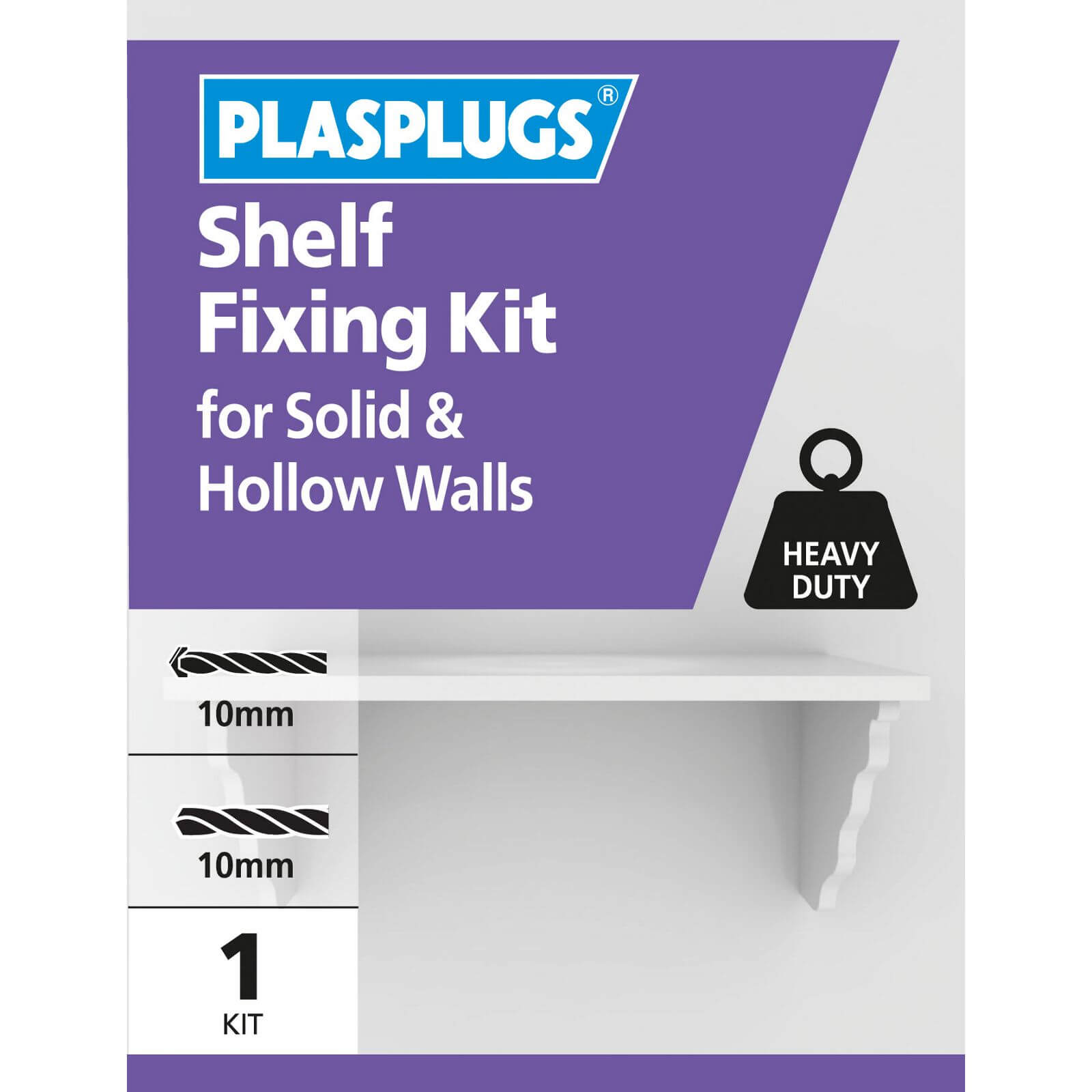 Plasplugs Shelf Fixing Kit