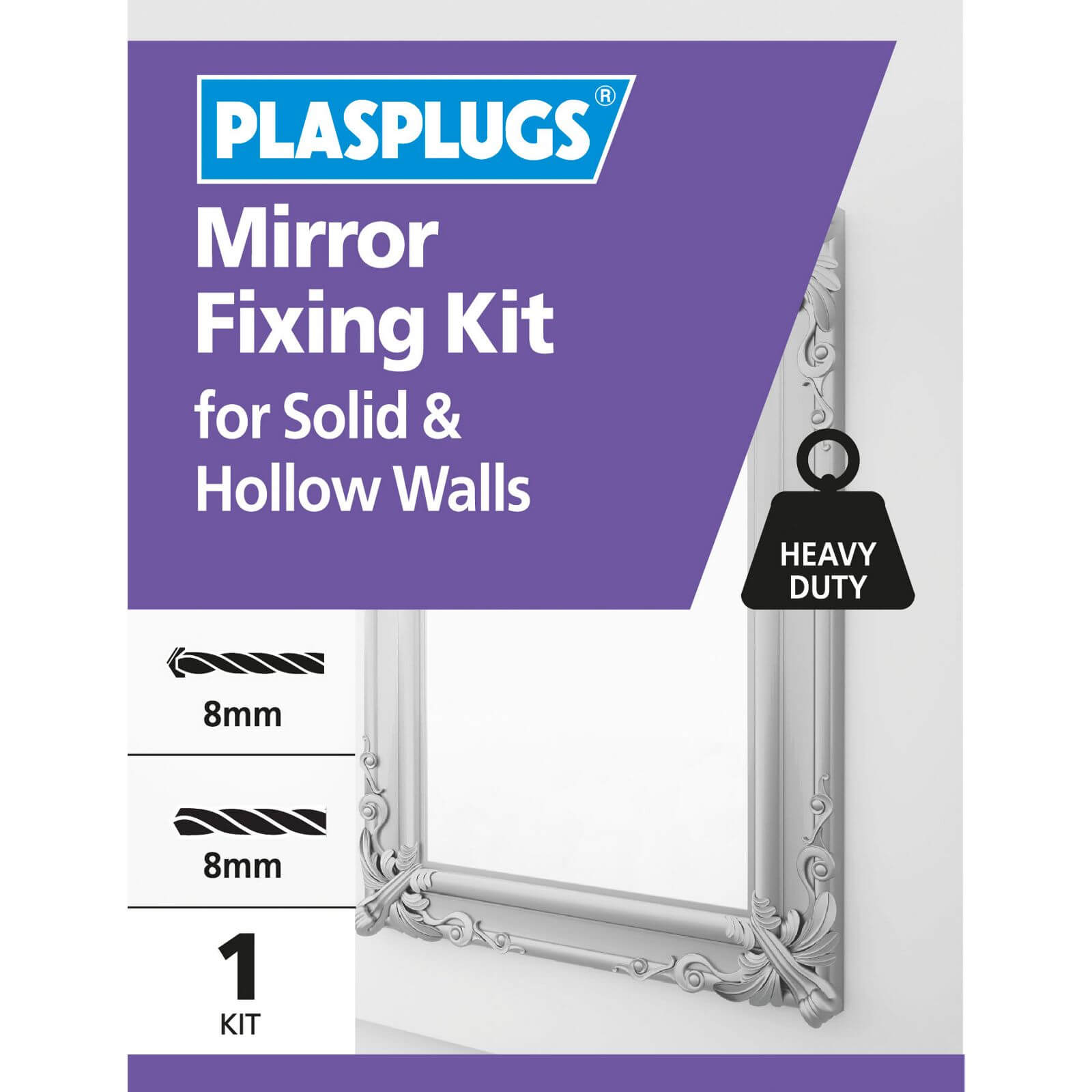 Plasplugs Mirror Fixing Kit
