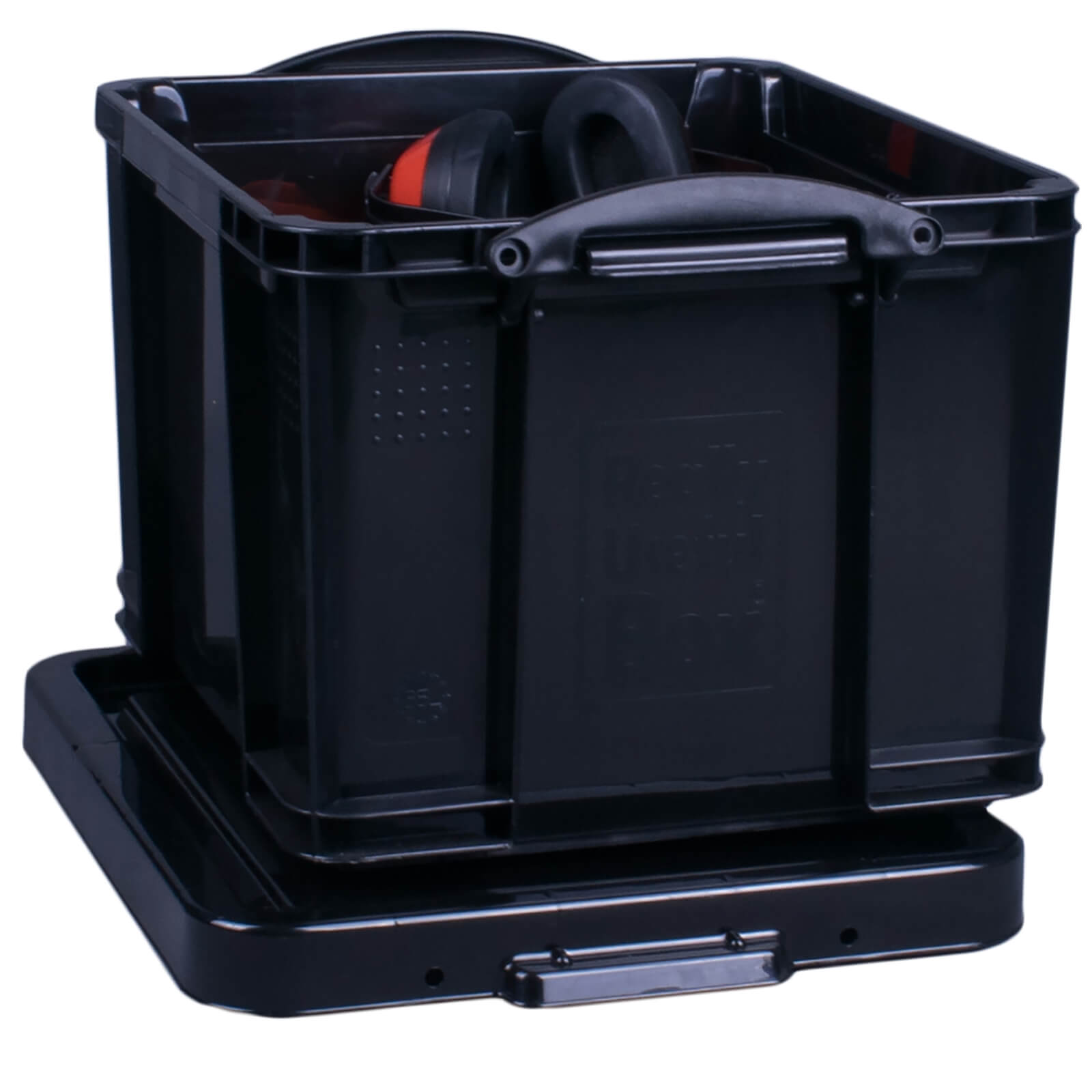 Really Useful Storage Box - Black - 35L