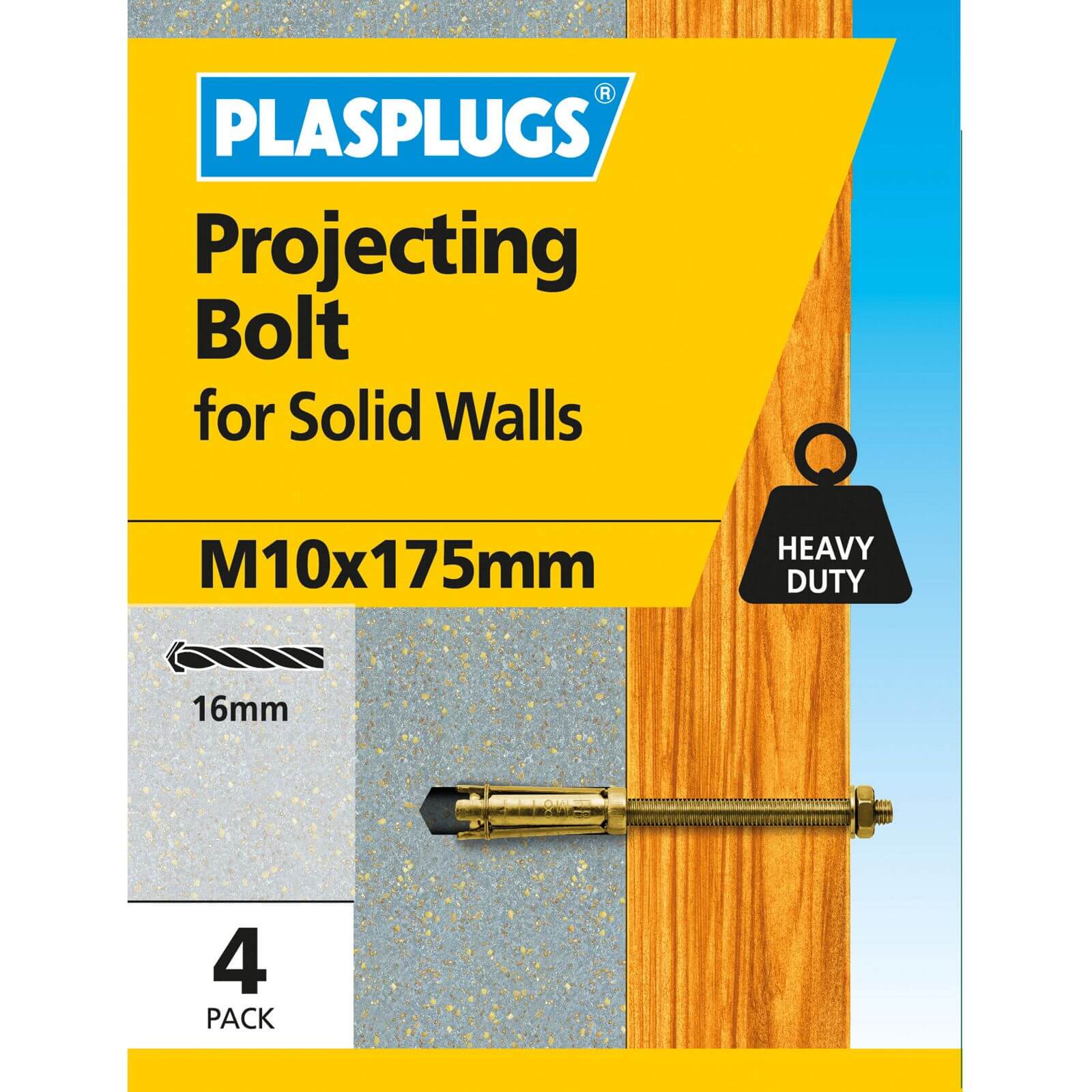 Plasplugs Projecting Anchor M10 x 175mm