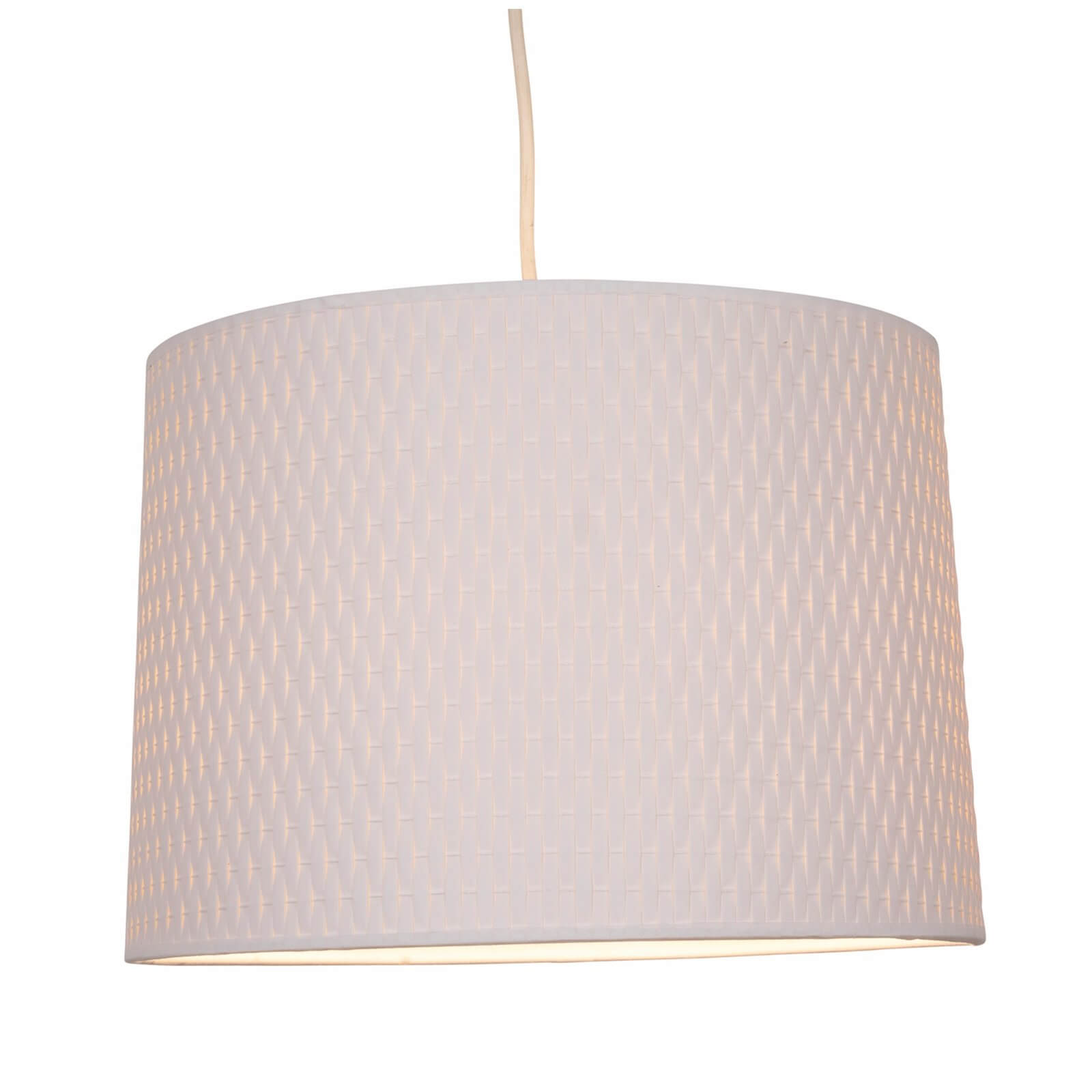 Cara Woven Paper Lamp Shade - White