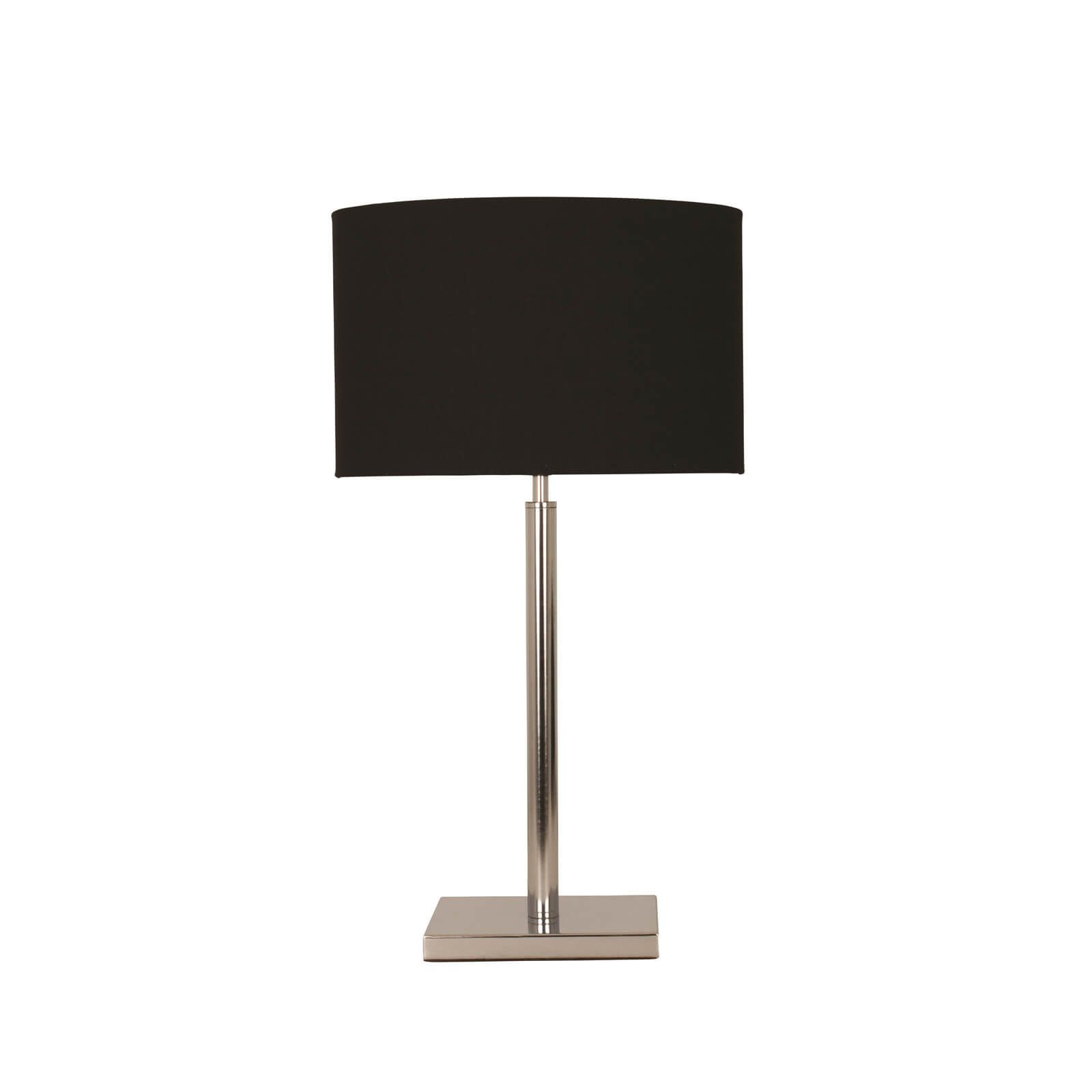 Thomas Rectangular Table Lamp - Black and Chrome