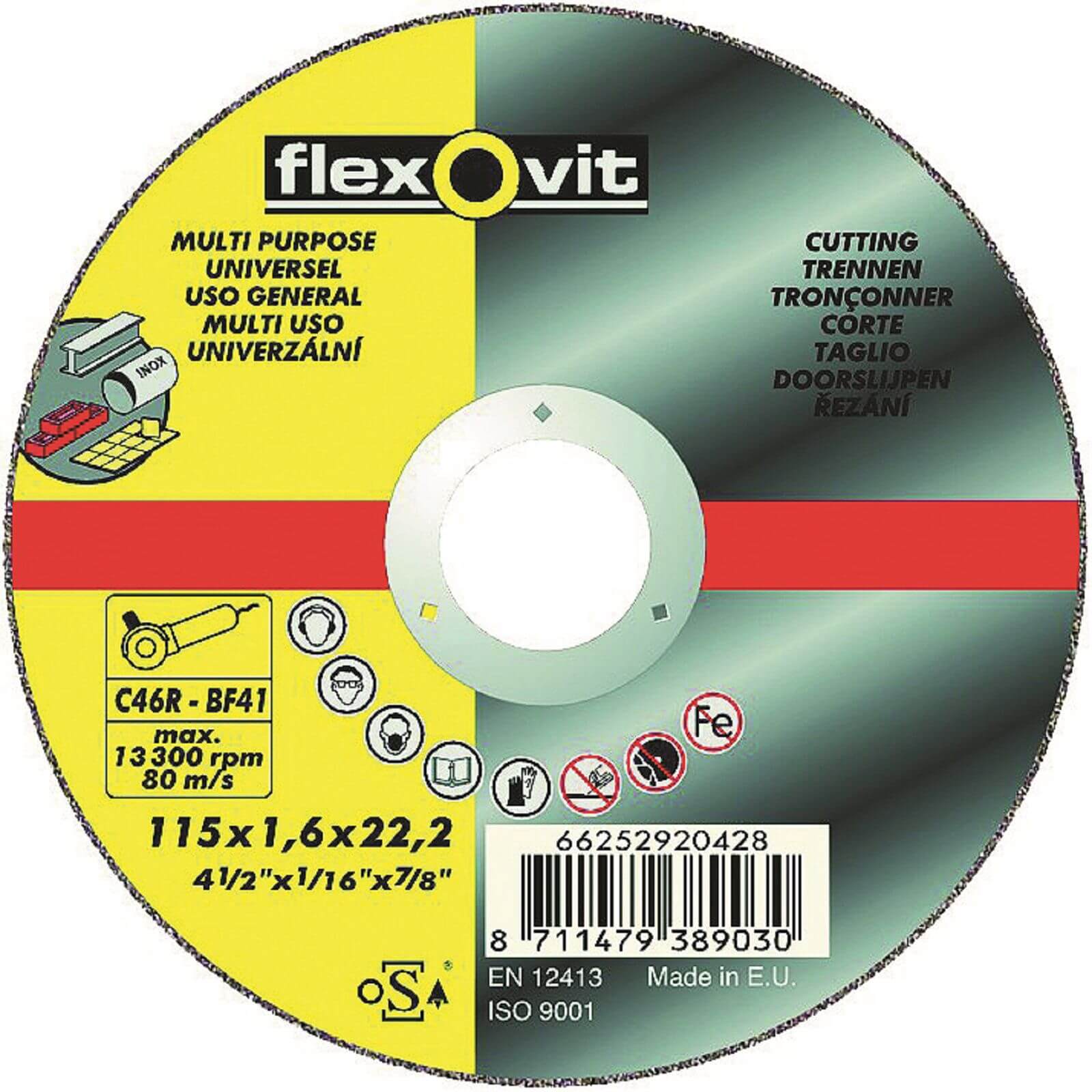 Flexovit Multi-Purpose Cutting Off Wheel - 115mm