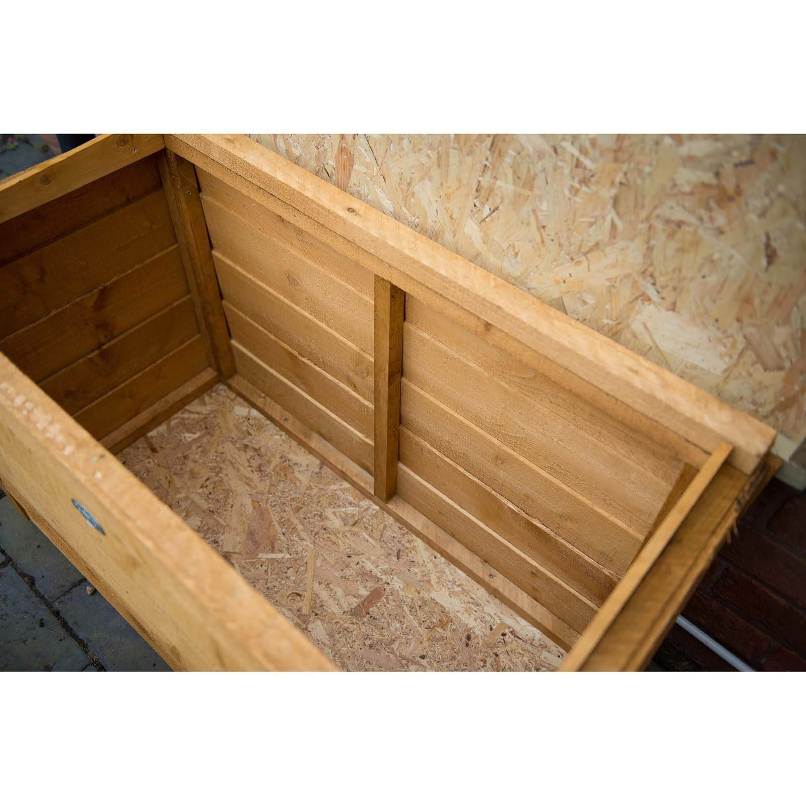 Forest Garden Wooden Dip Treated Garden Storage Box