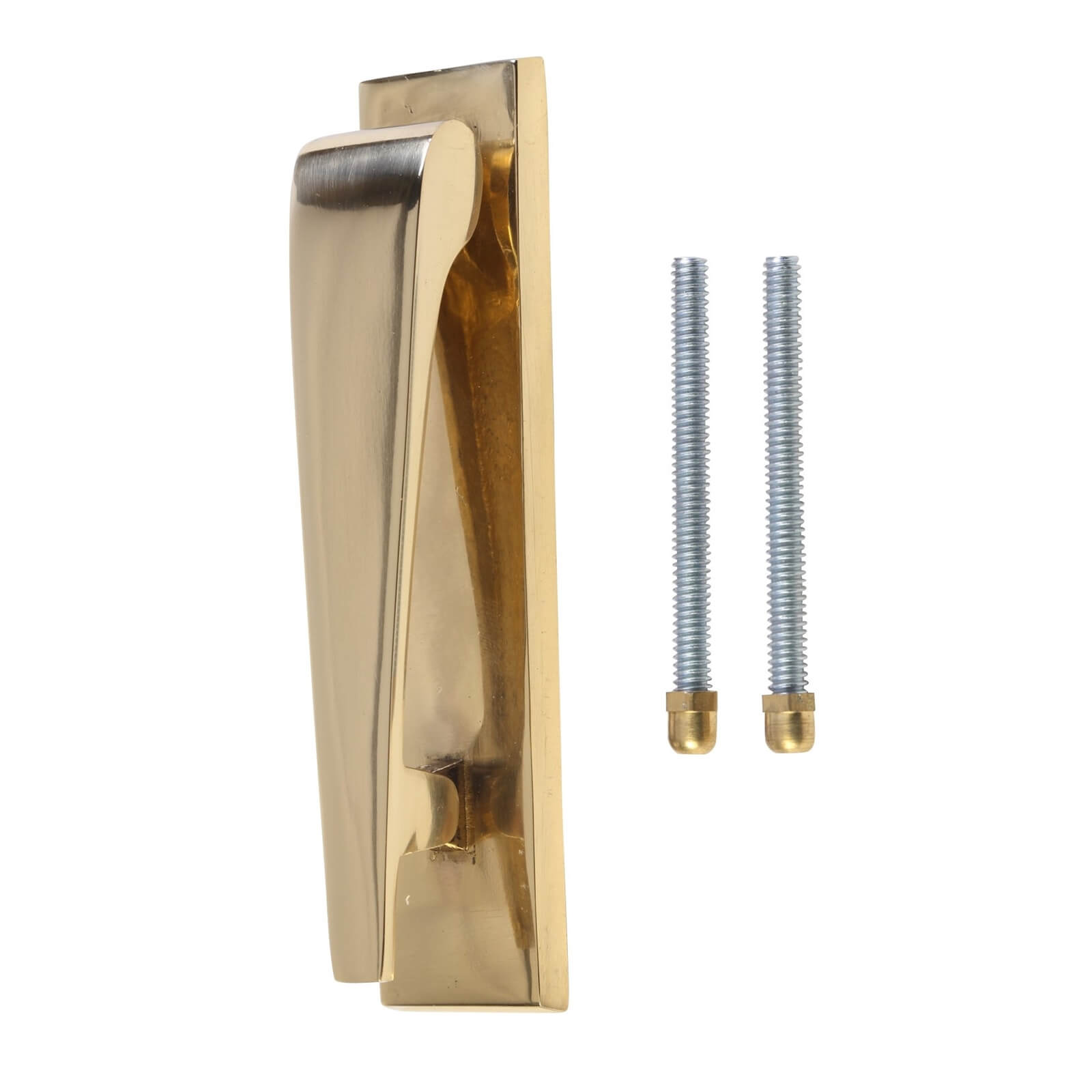 Plain Door Knocker - Polished Brass