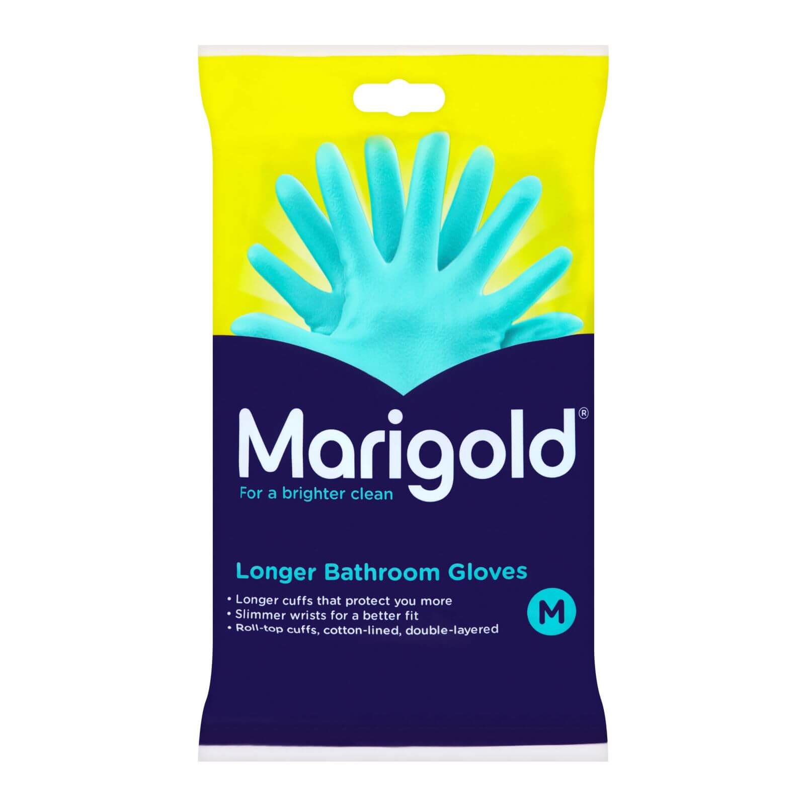 Marigold Bathroom Long Cuff Gloves - Medium