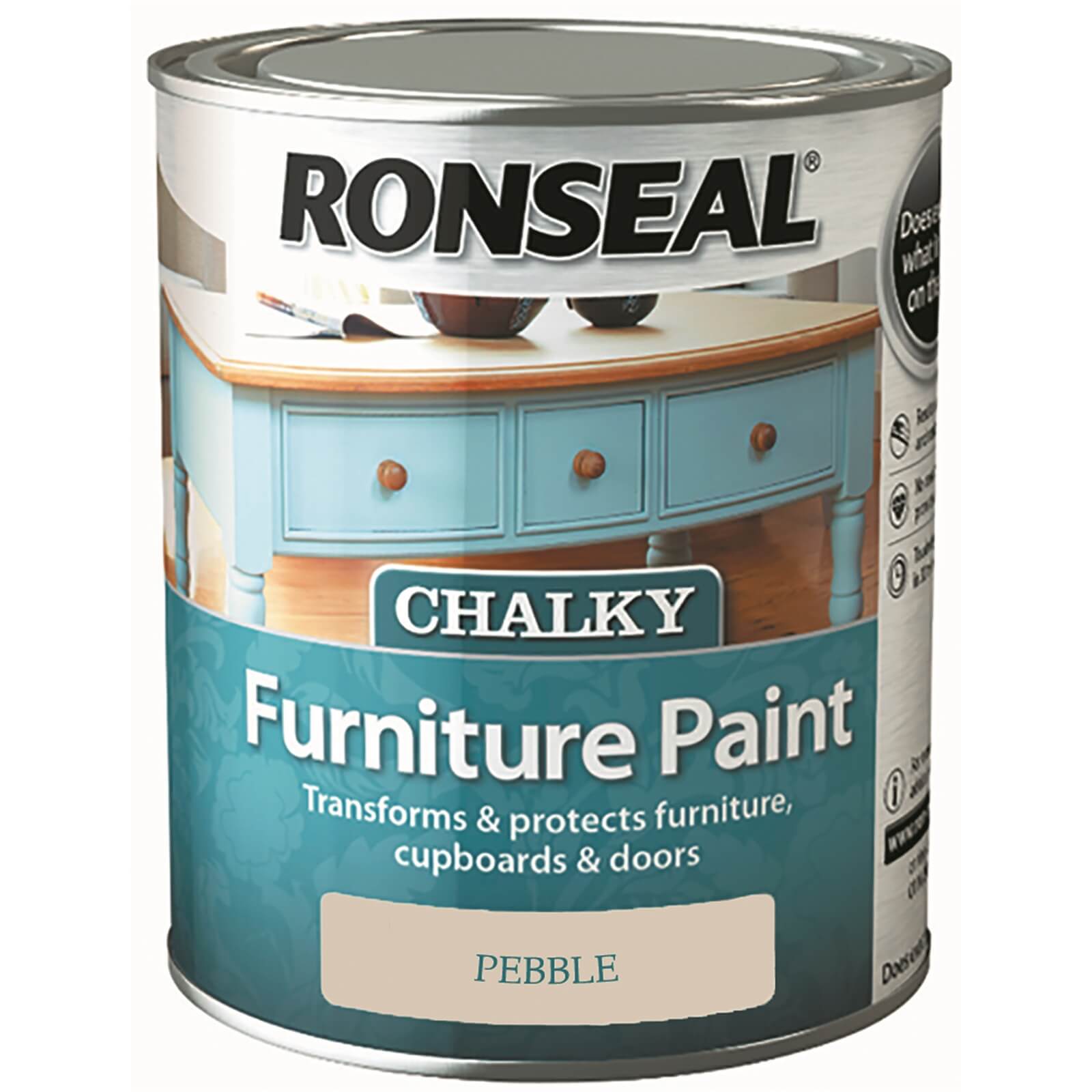 Ronseal Chalk Paint Pebble - 750ml