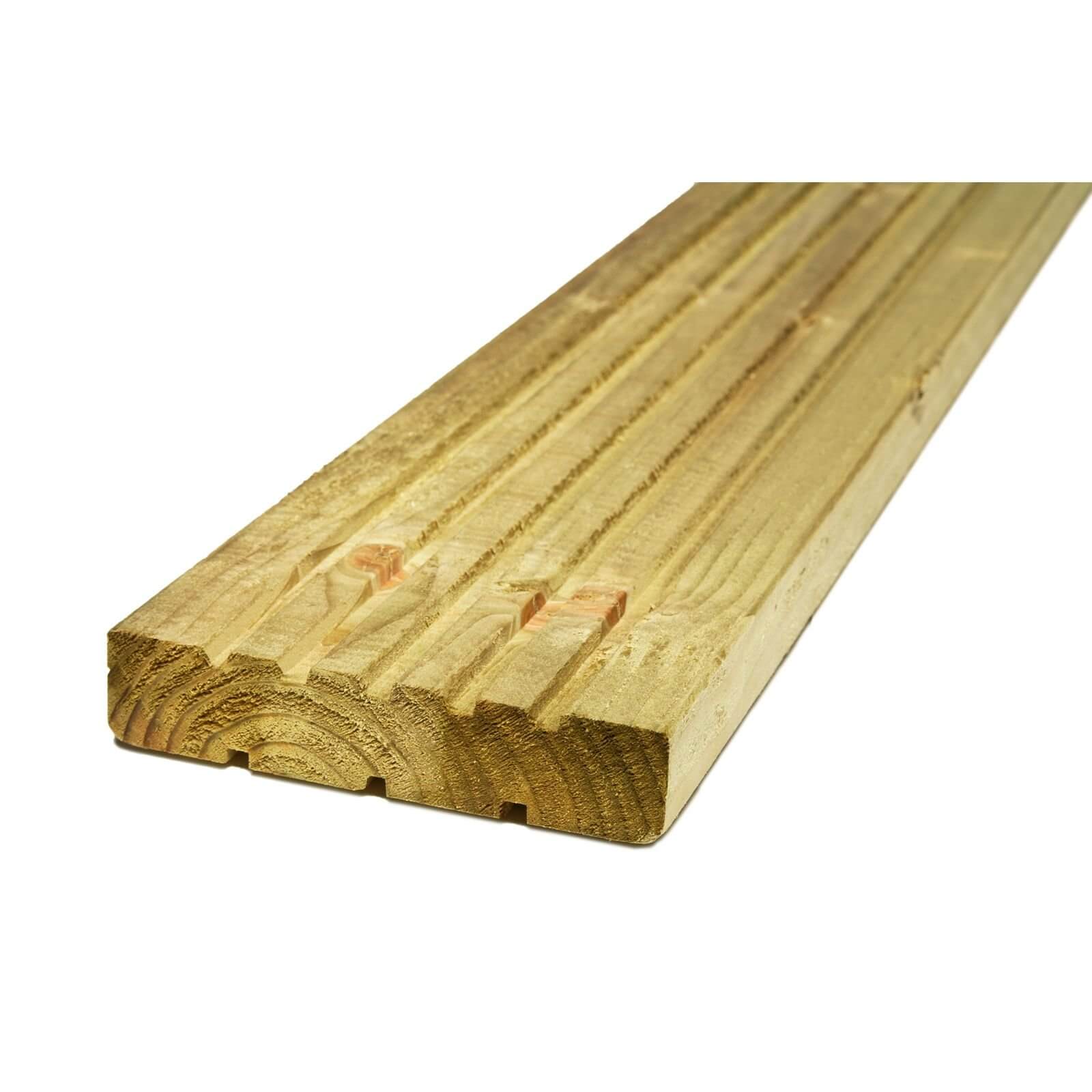 Metsa Wood Softwood Deck Board 2.4m (26 x 144 x 2400mm)