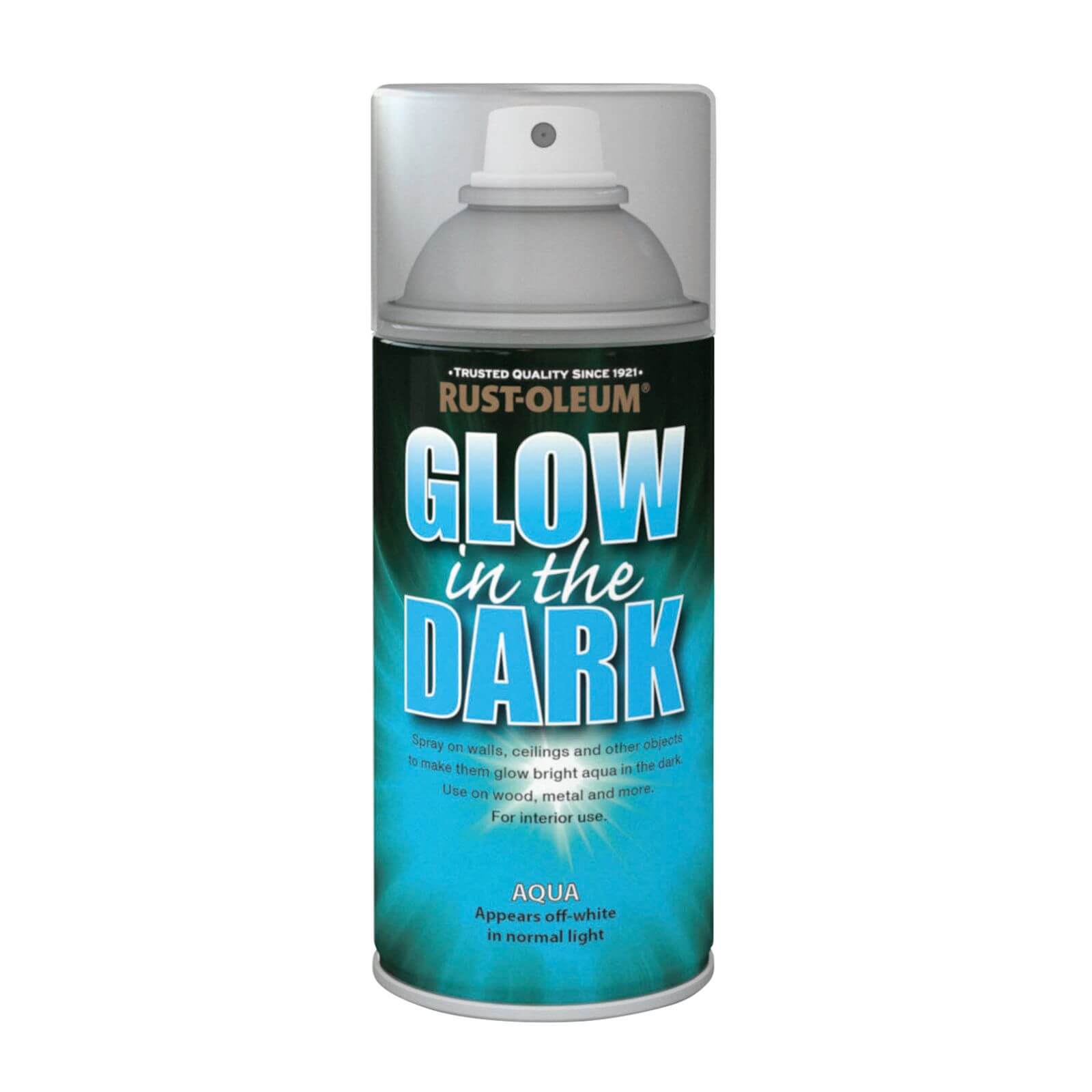 Rust-Oleum Glow in the Dark Aqua Spray Paint - 150ml