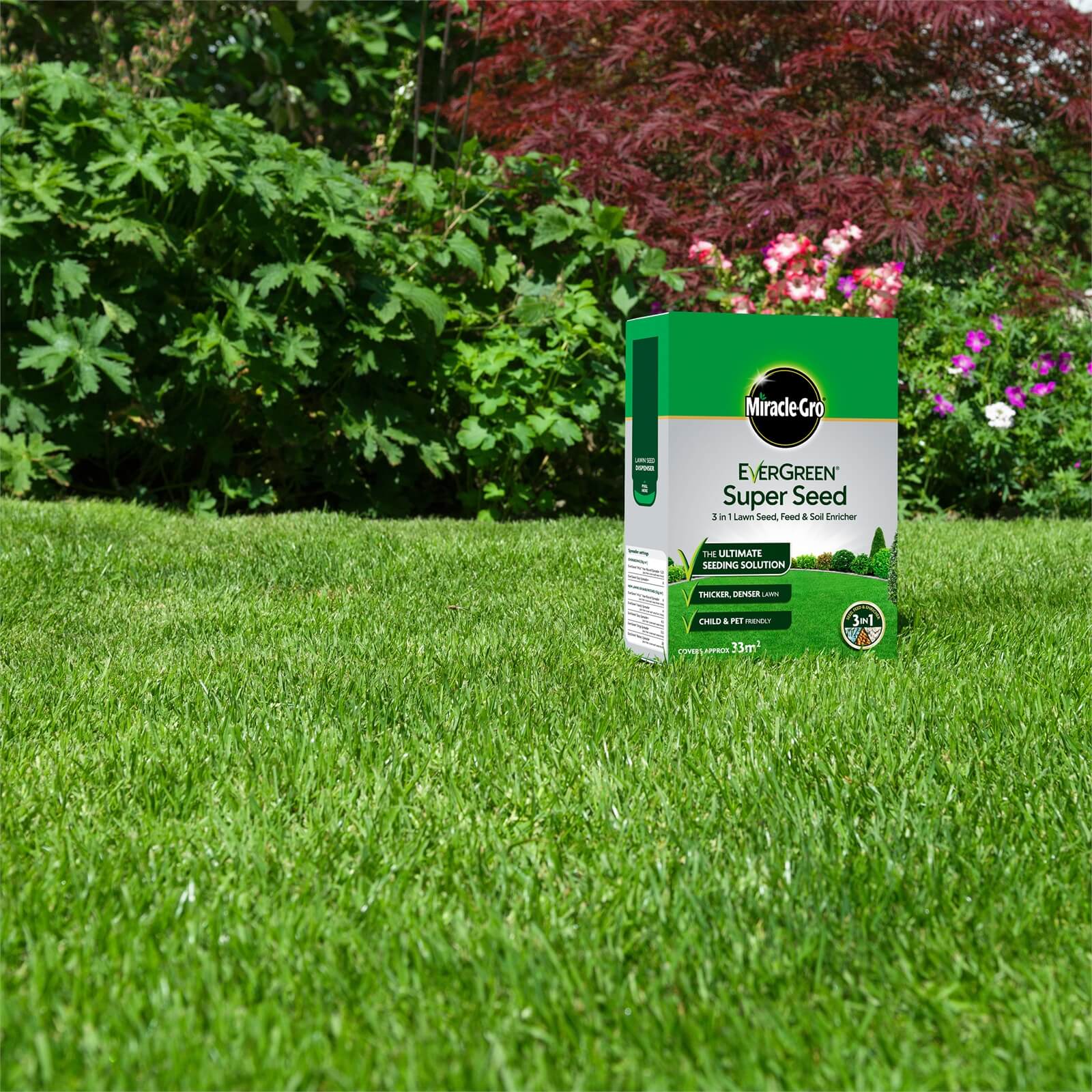 Miracle-Gro EverGreen Super Seed Lawn Seed - 33sq.m