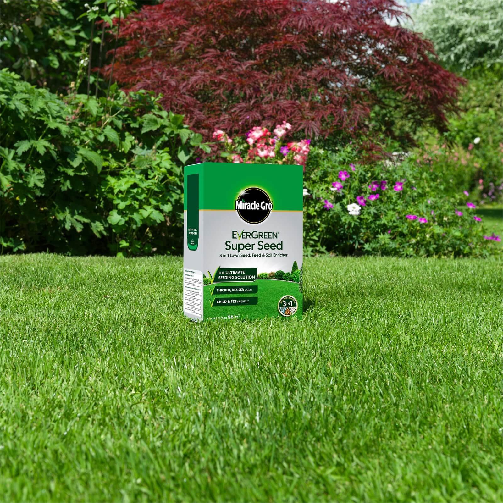 Miracle-Gro EverGreen Super Seed Lawn Seed - 66sq.m