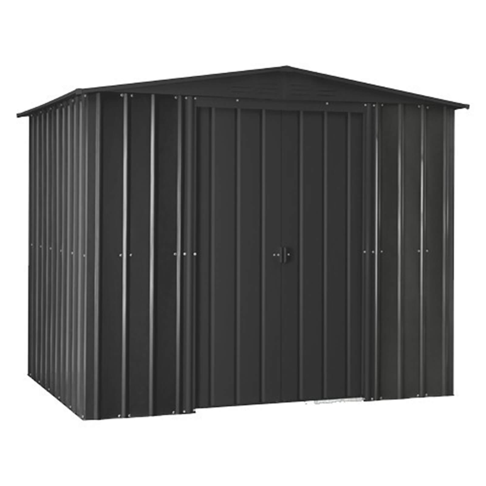 Lotus 8x5ft Metal Shed Solid - Anthracite Grey