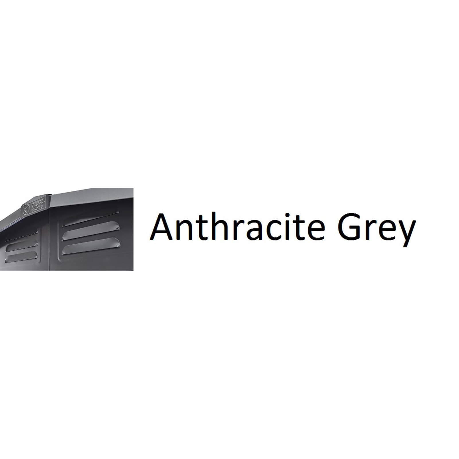 Lotus 4x6ft Metal Lean To Shed - Anthracite Grey