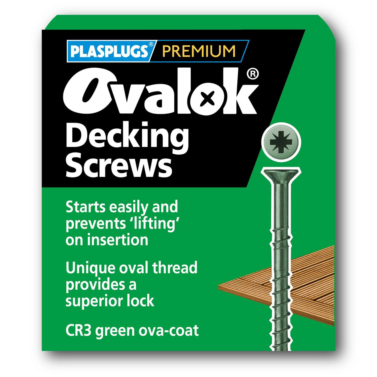 Ovalok Deck Screw - 4.5 x 40mm - 50 Pack