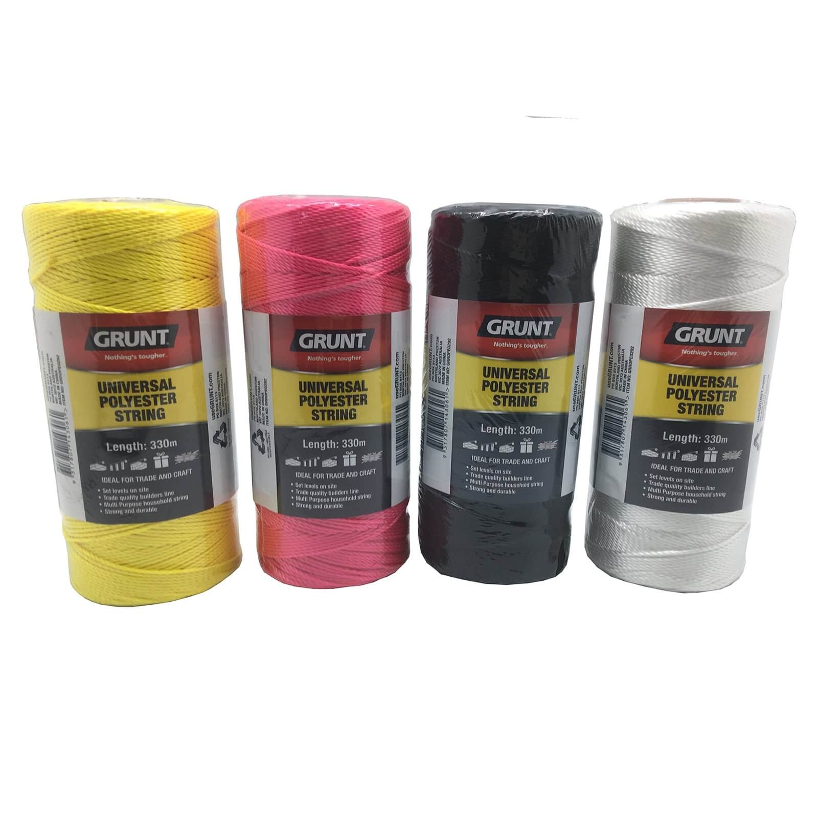 Grunt String Polyester - 330m Assorted