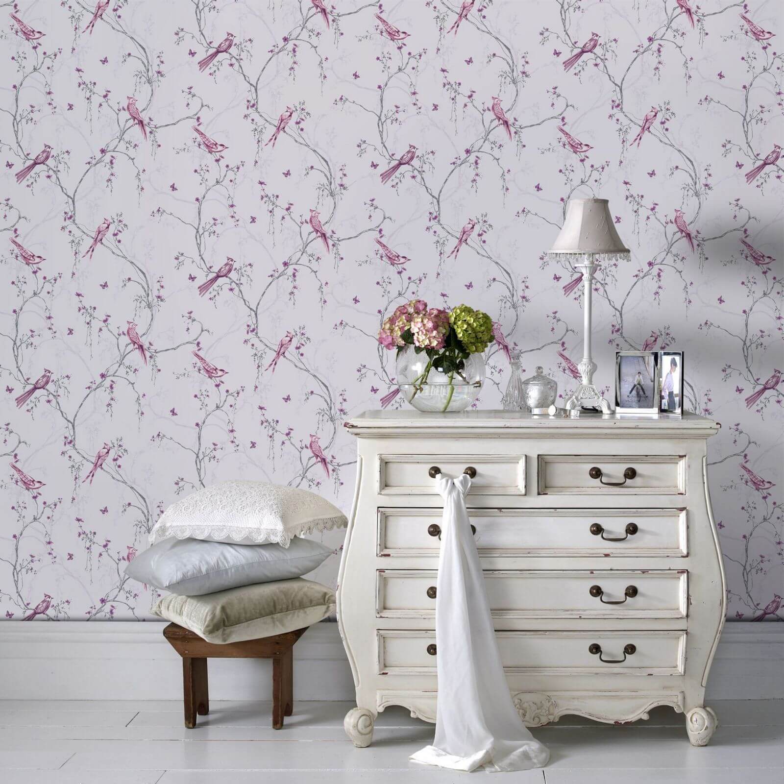 Superfresco Easy Songbird Paste the Wall Lilac Wallpaper