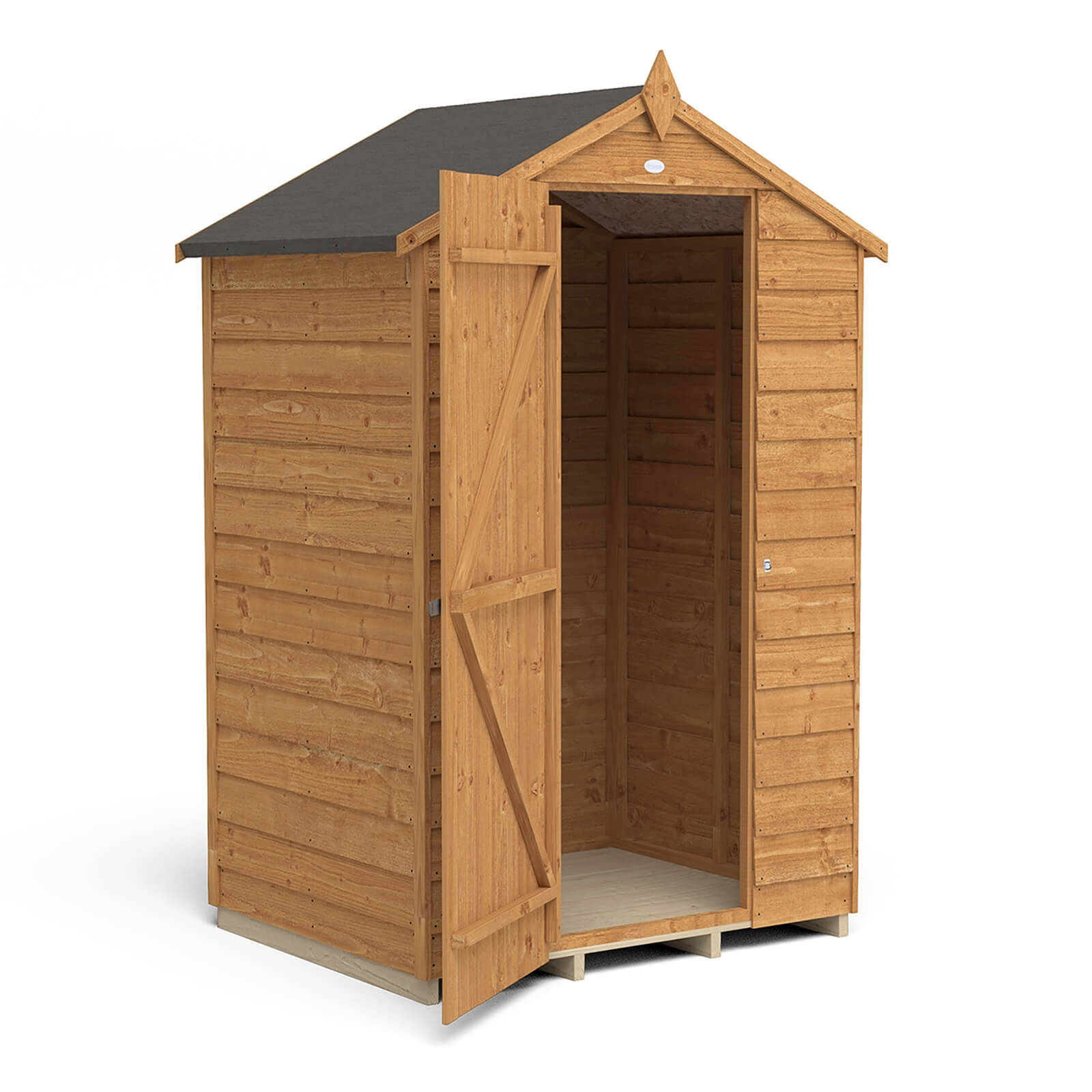 Forest 4 x 3ft Overlap Dip Treated Apex Shed - No Window -incl. Installation