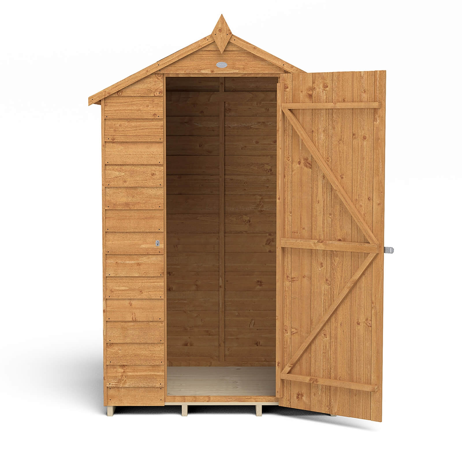 Forest 4 x 3ft Overlap Dip Treated Apex Shed - No Window -incl. Installation
