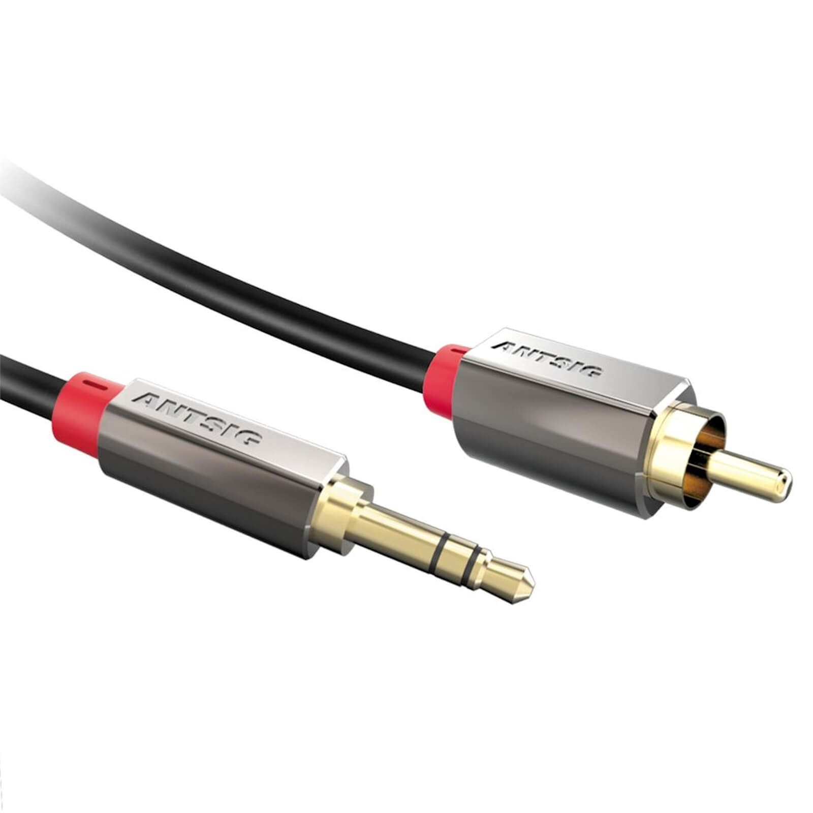 Antsig 3.5mm Male to Dual RCA Phono Audio Cable 1.5m