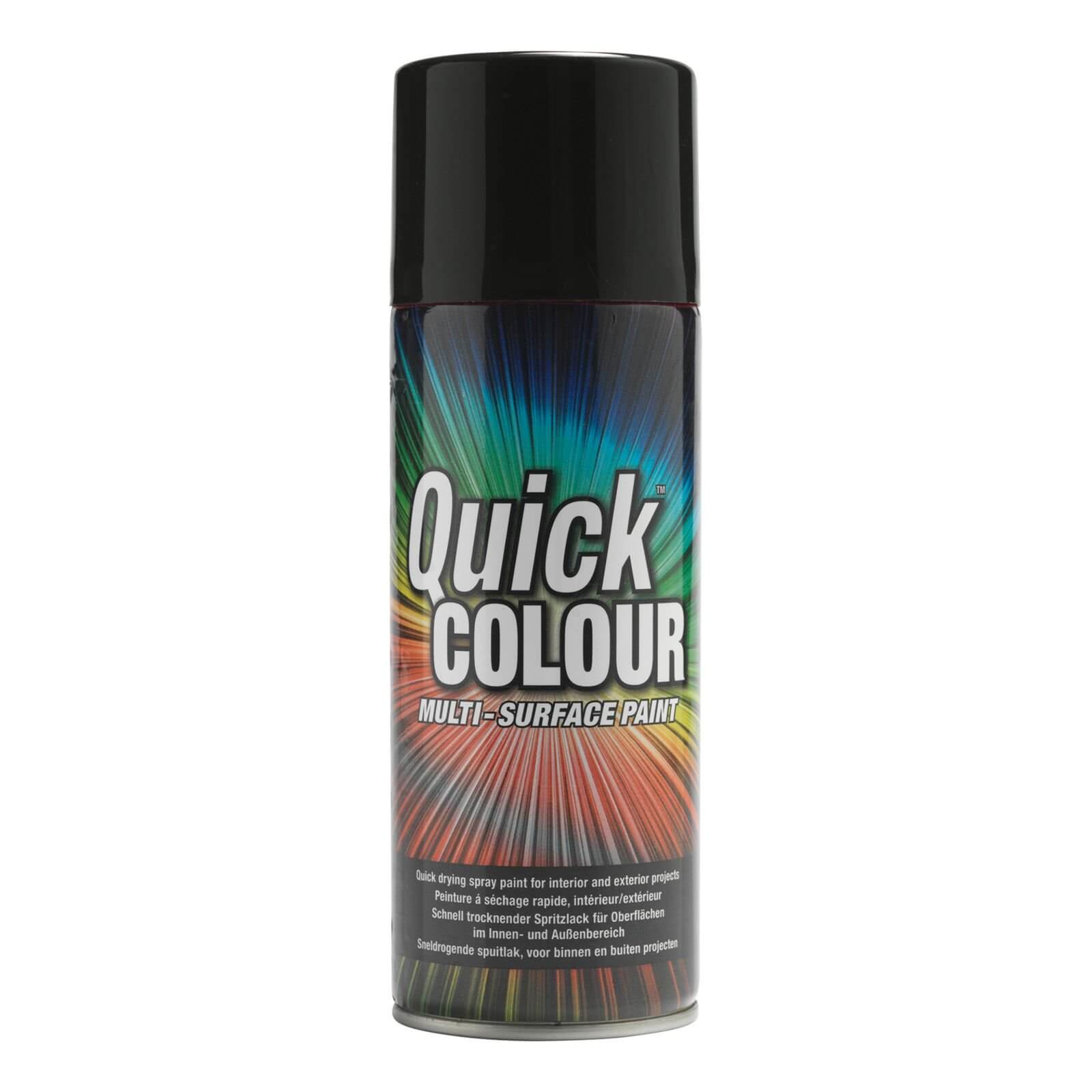 QK Colour Spray Flat Black - 400ml