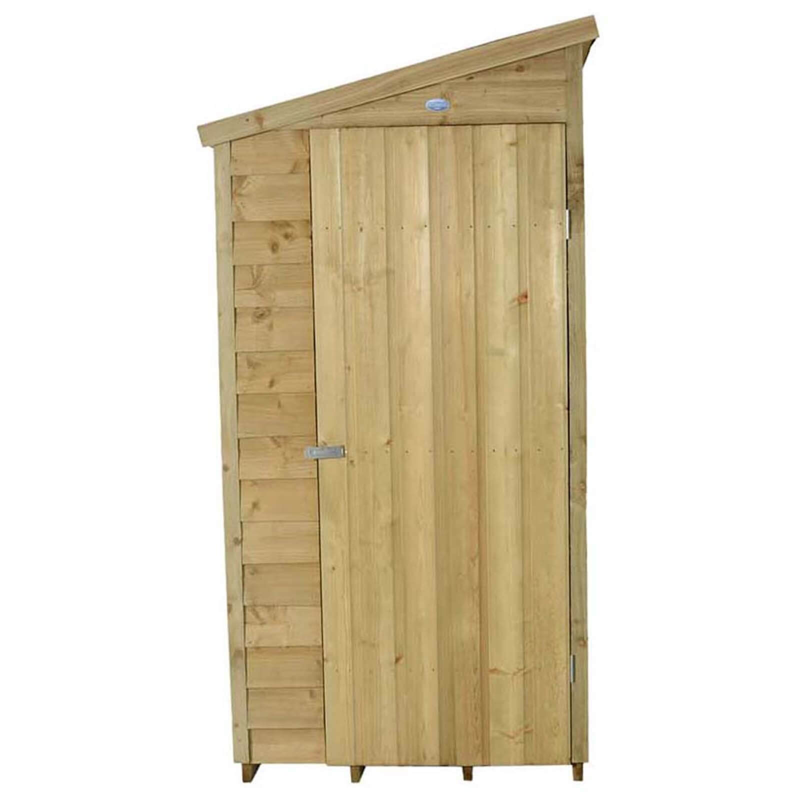 6x3ft Forest Wooden Overlap Pressure Treated Pent Shed -incl. Installation