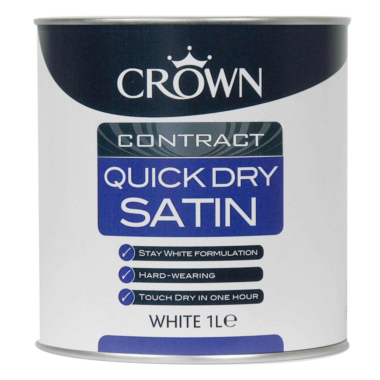 Crown Contract Quick Dry Satin Brilliant White - 1L