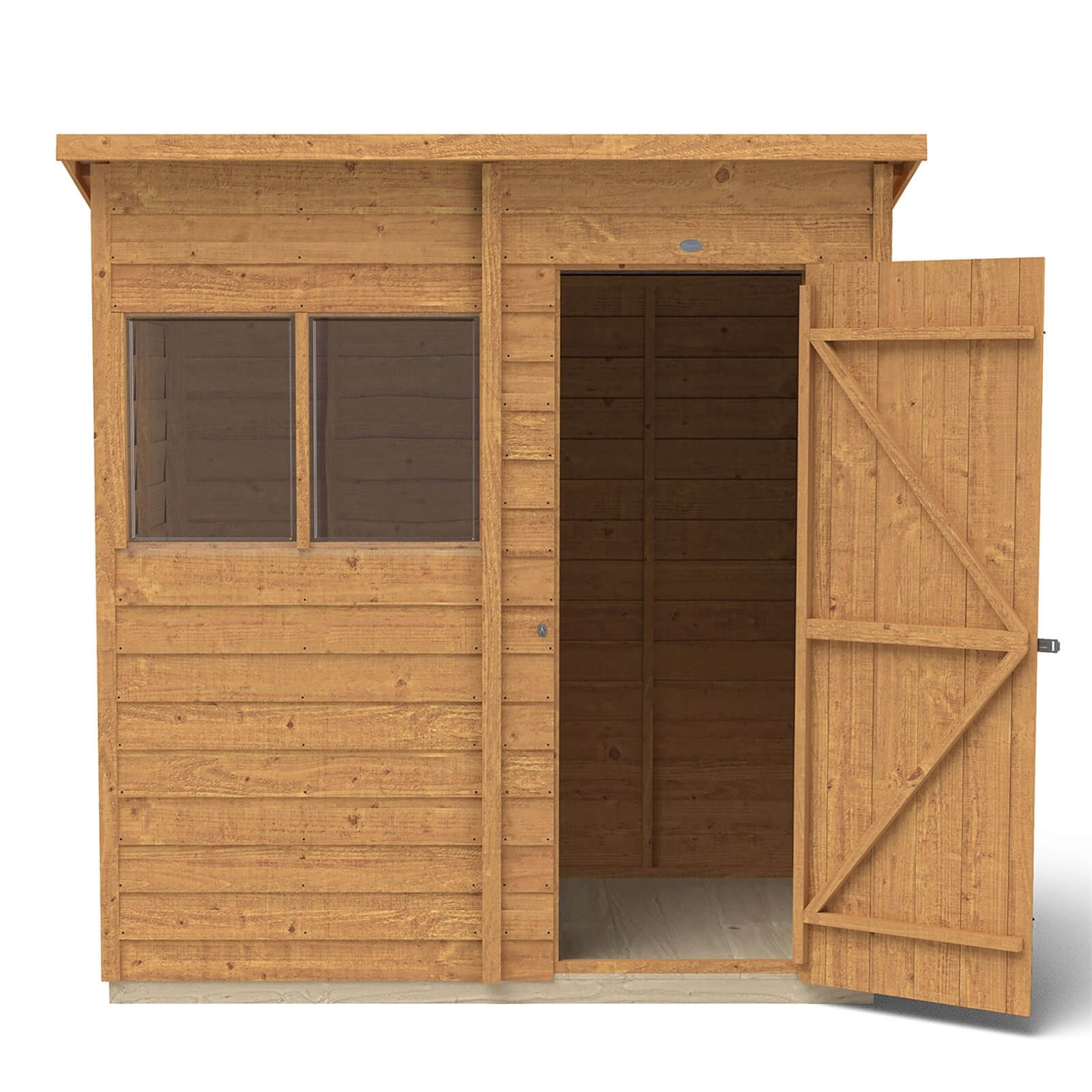 Forest 6 x 4ft Overlap Dip Treated Pent Shed - incl. Installation