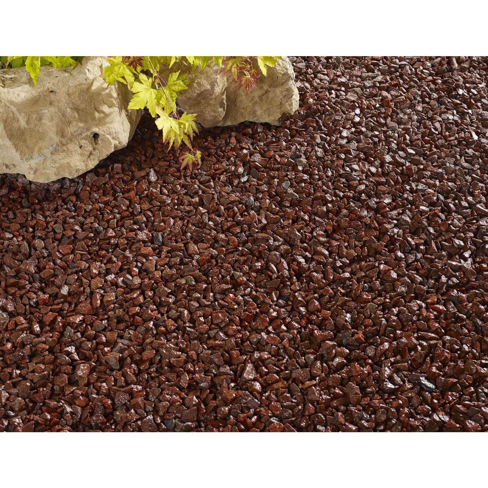 Stylish Stone Red Chippings - Large Pack - 19kg